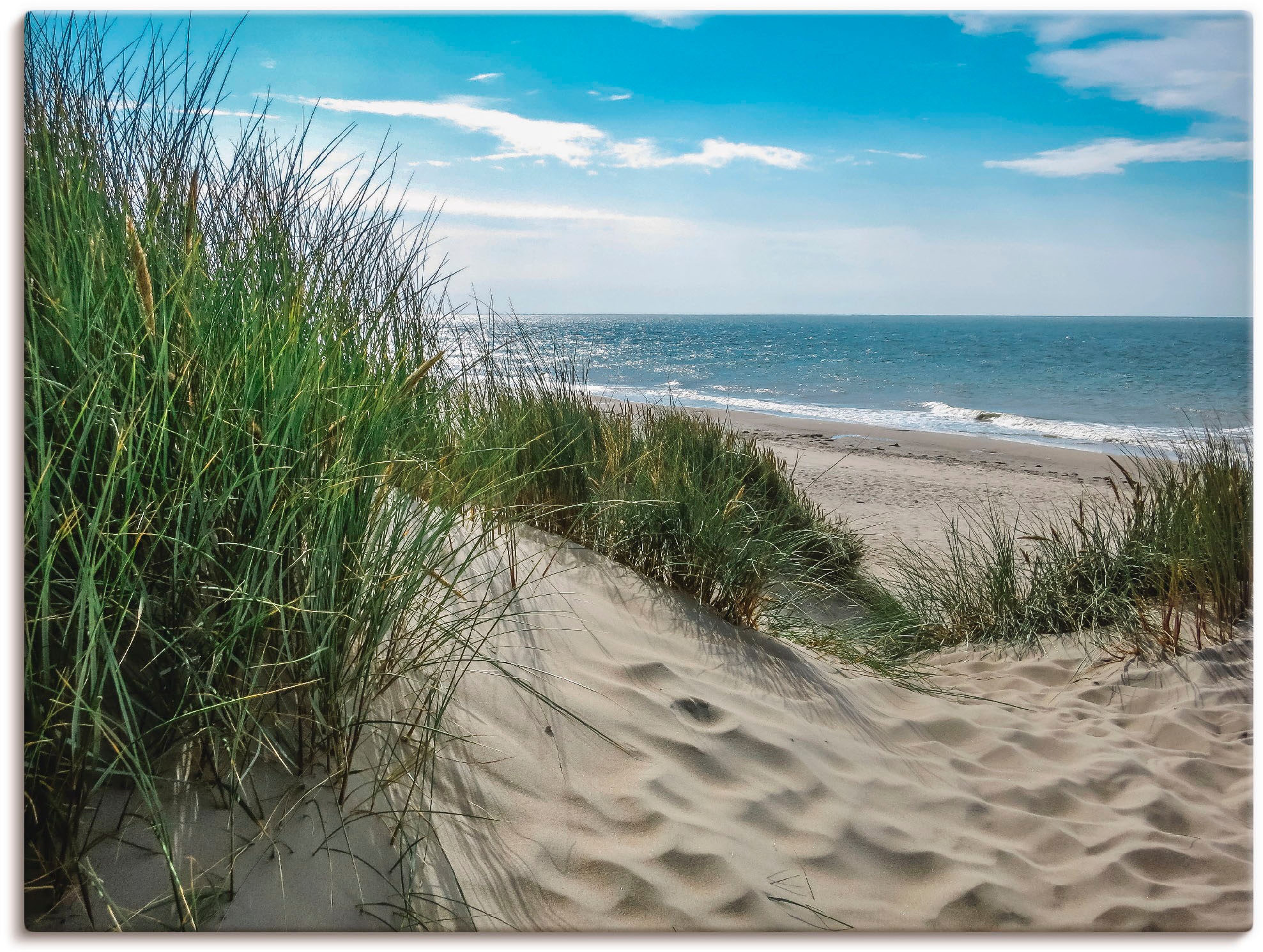 Artland Wandbild »Dünenlandschaft im Sommer an der Nordsee«, Strand, (1 St. günstig online kaufen