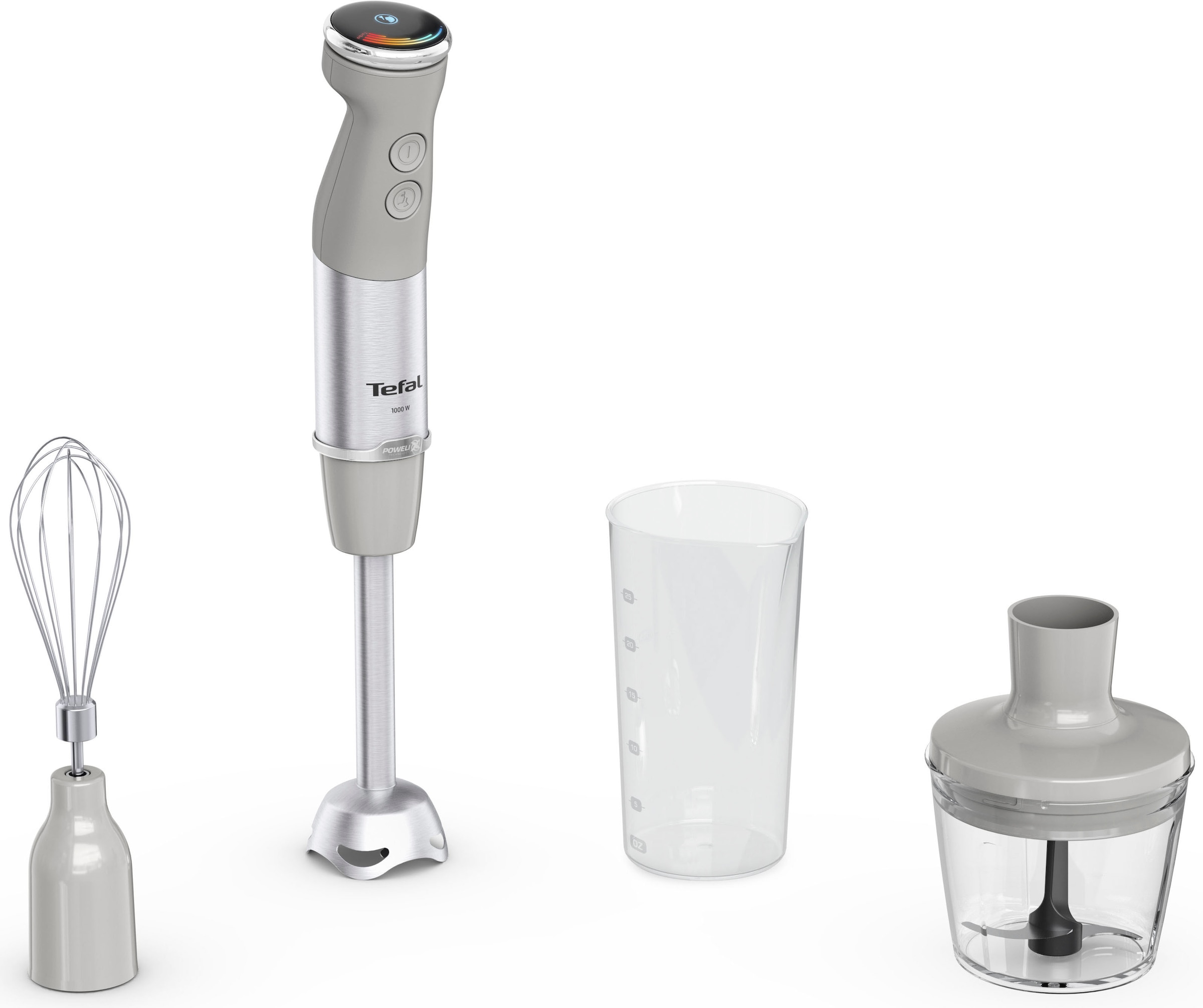 Tefal Stabmixer »HB673B Quickchef+«, 1000 W, Silence-Modus, 20 Geschwindigkeitsstufen, inkl. Zubehör