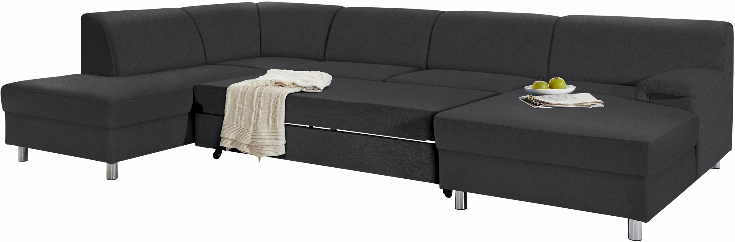 Home affaire Wohnlandschaft »Jamie, zeitloses Design, fester Sitzkomfort, v günstig online kaufen