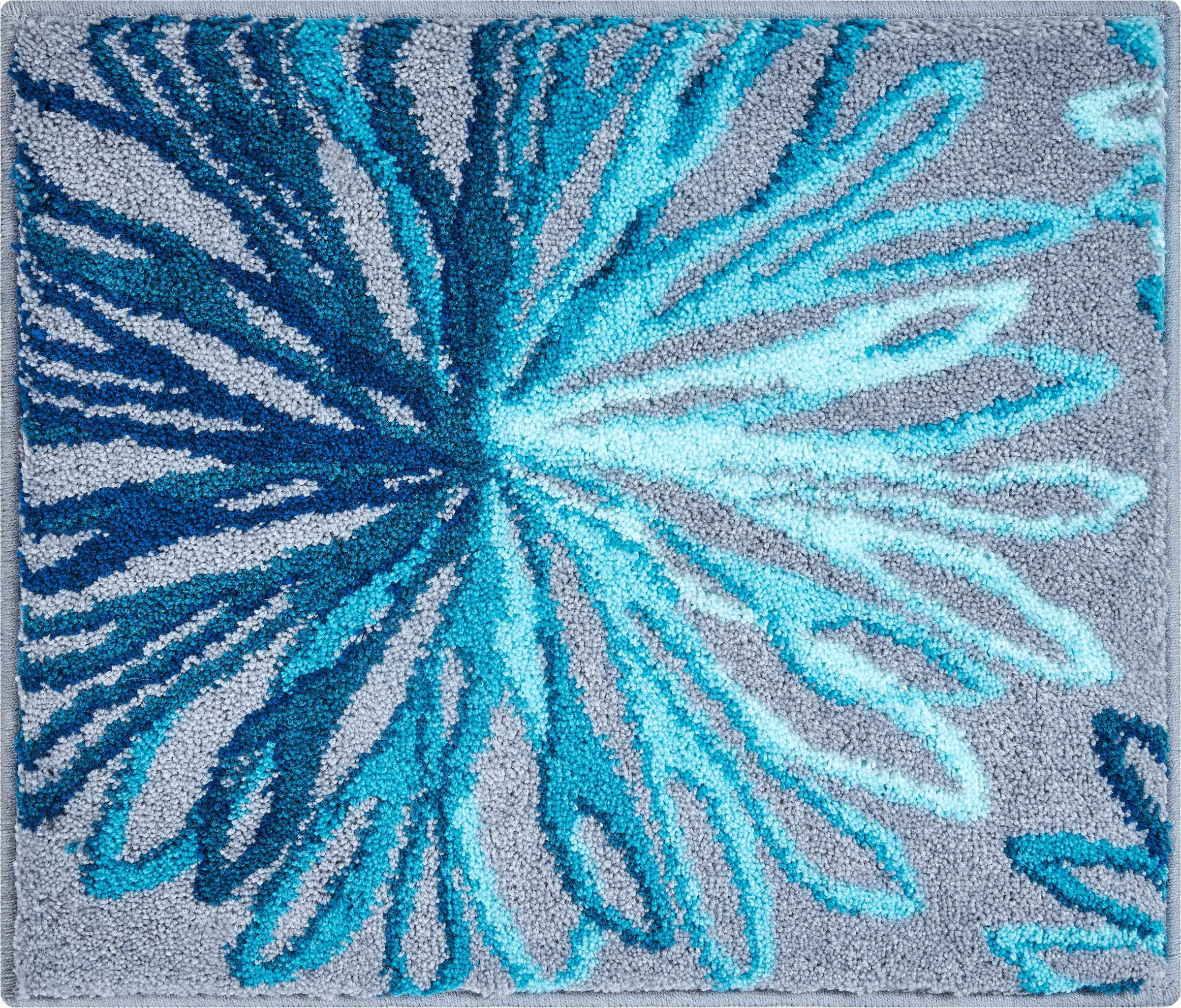 Grund Badematte »Art«, rutschhemmend beschichtet, fußbodenheizungsgeeignet, florales Muster, elegante Badematte