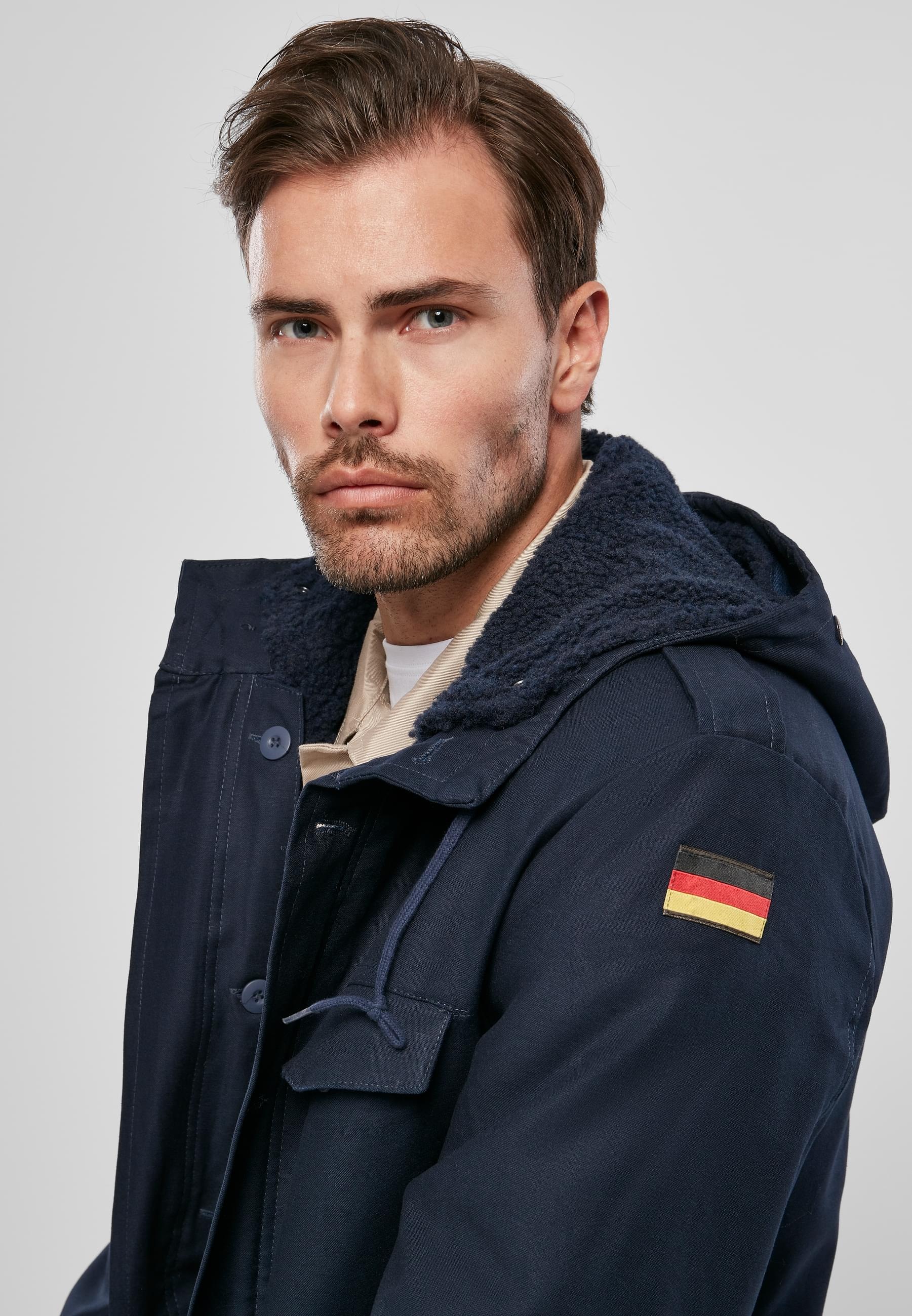 Brandit Allwetterjacke »Brandit Herren BW Flag Parka« 1 Stk. tlg. mit Kapuze