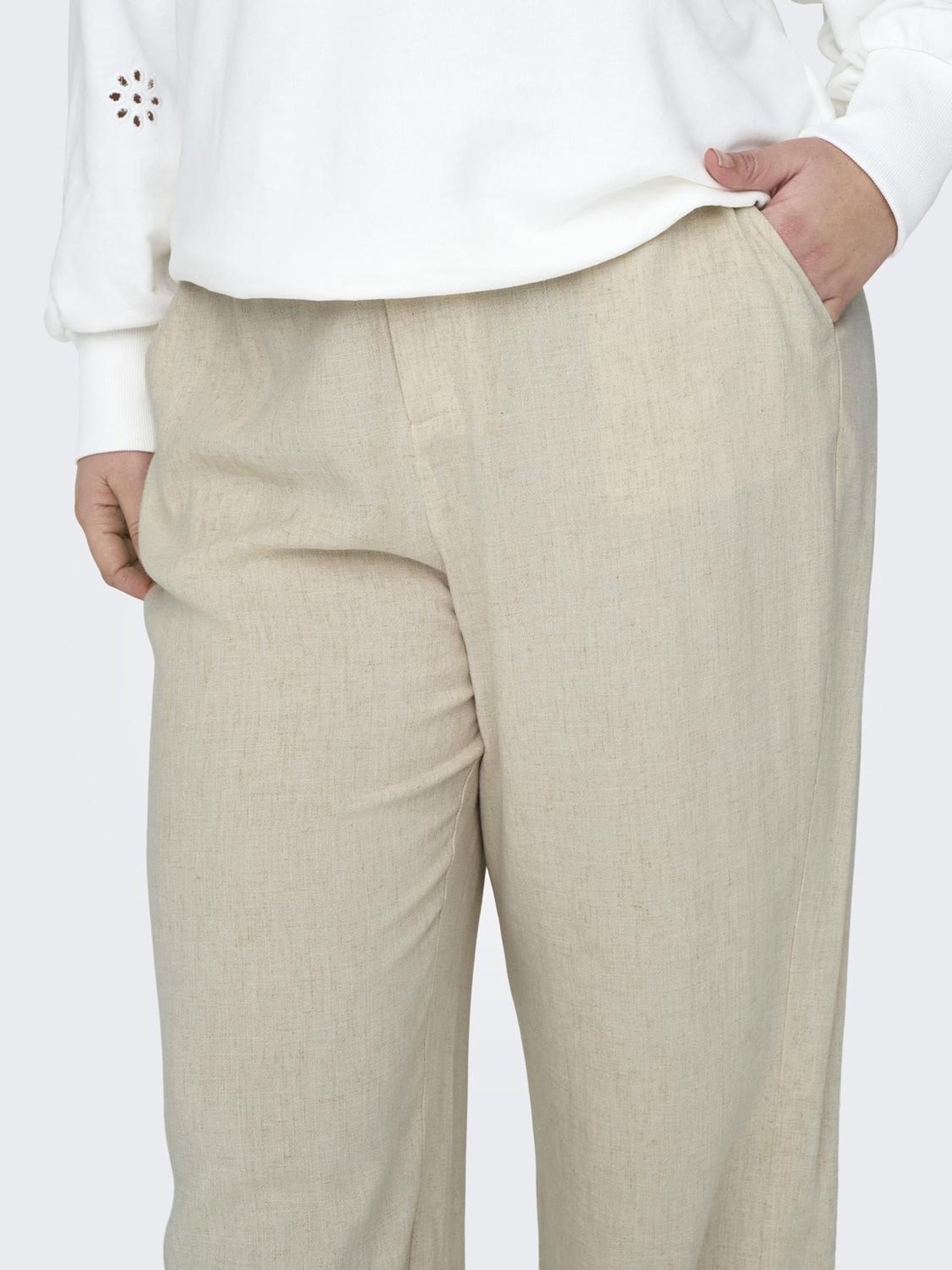 ONLY CARMAKOMA Anzughose »CARAGNES MW LINEN BL MEL PANT TLR«