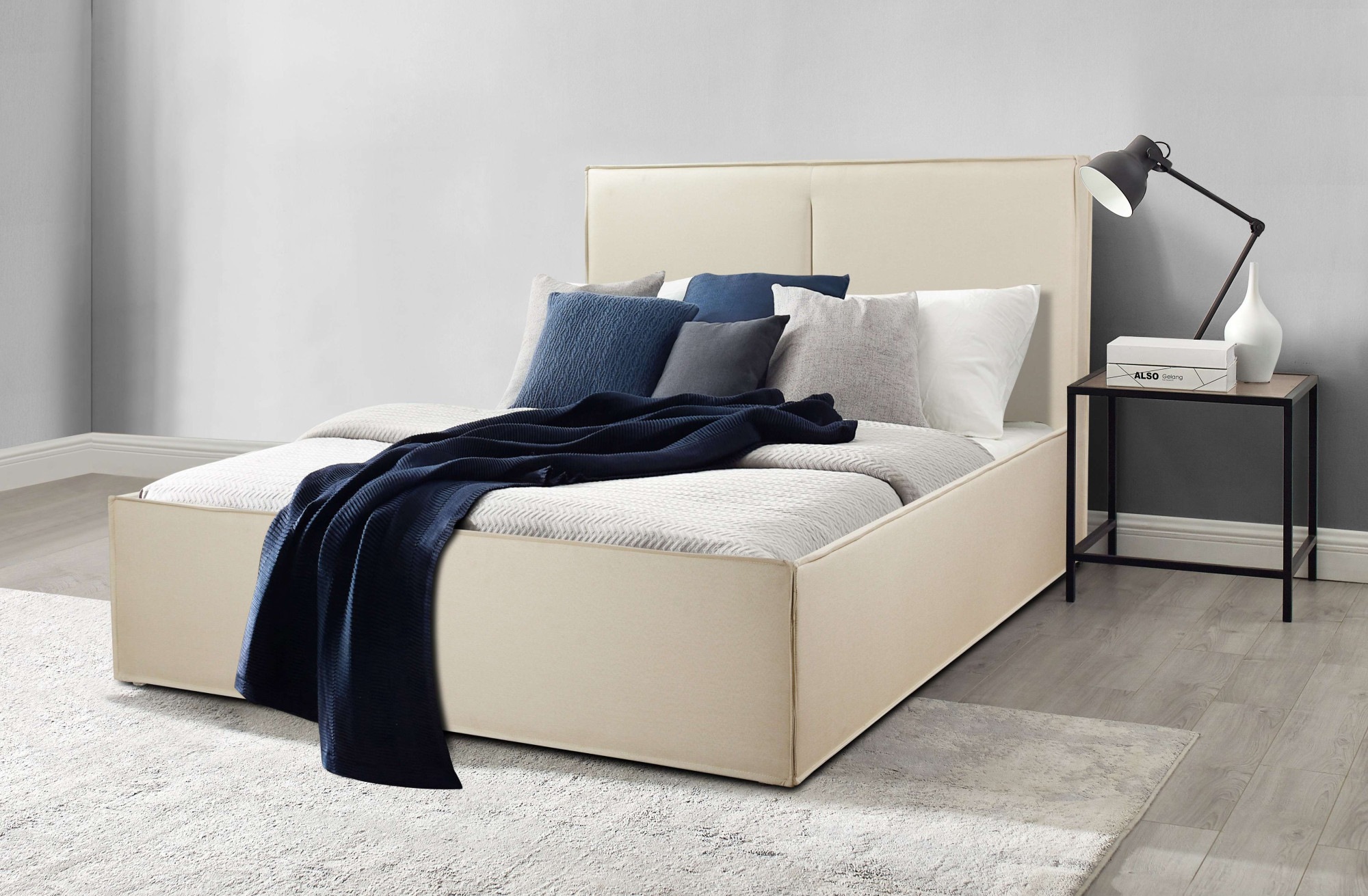 OTTO home Polsterbett »Hamar Cosy, 300 KG belastbar! Leinenoptik, gepolster günstig online kaufen