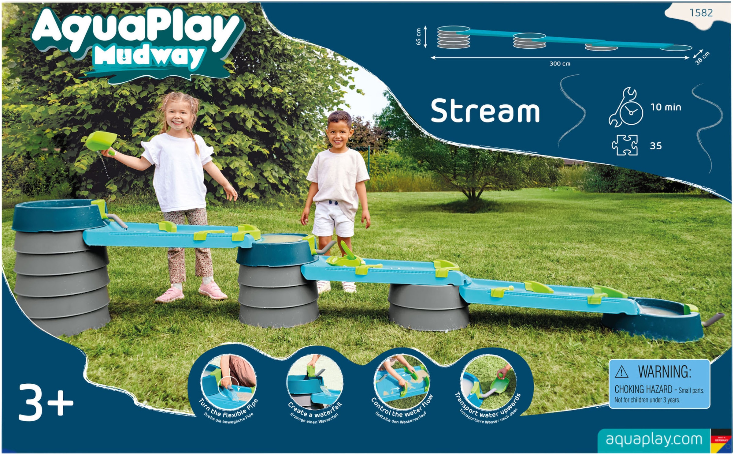 Aquaplay Wasserbahn »Matschbahn Mudway STREAM« Made in Germany
