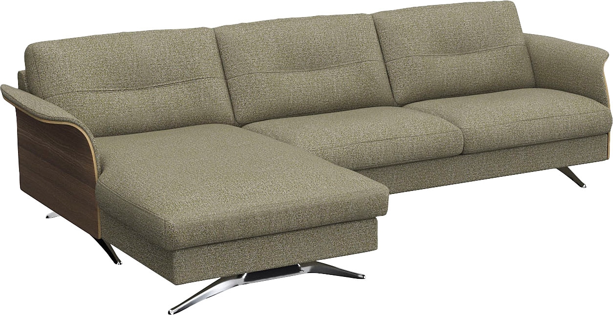 FLEXLUX Ecksofa »Glow, super bequem durch hochwertigem Sitzaufbau mit Federkern, L-Form«, Modernes skandinavisches Design