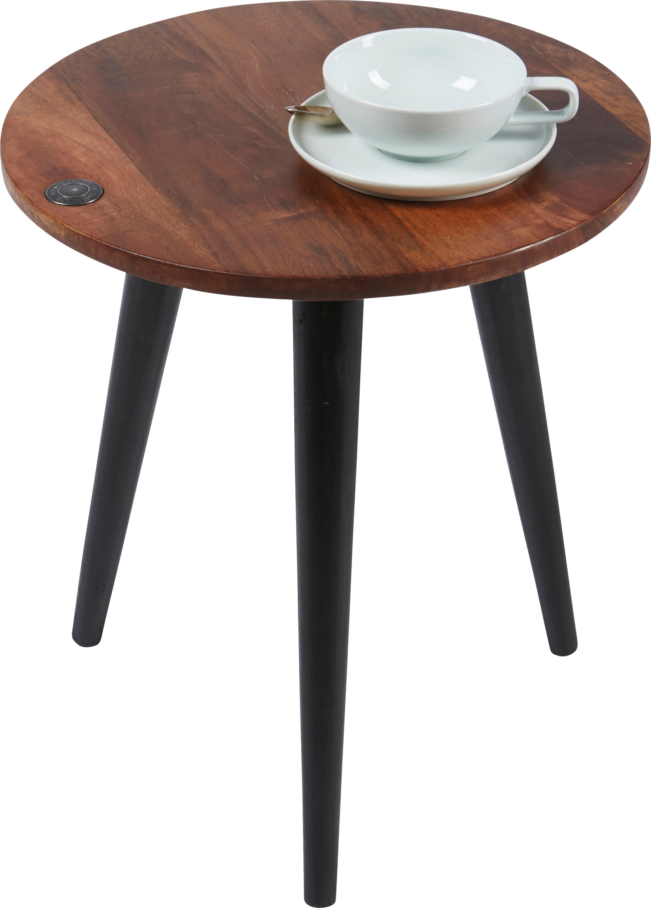TOM TAILOR HOME Beistelltisch »T-WOOD TABLE SMALL«, Beistelltisch mit Knopf günstig online kaufen