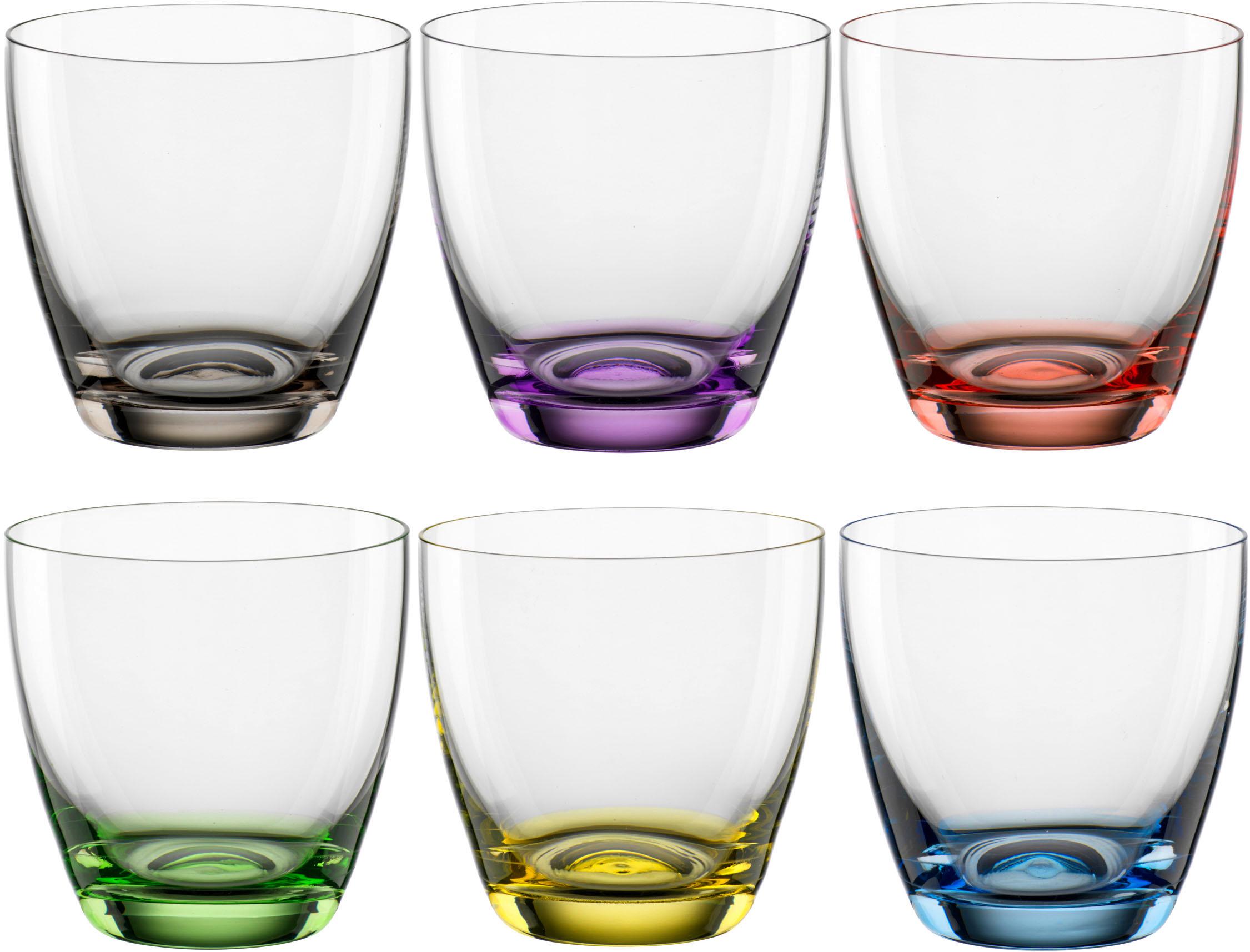 Zeller Present Gläser-Set »Color Lid«, (Set, 6 tlg.), Mit Deckel und  Strohhalm, 6-teilig online bestellen