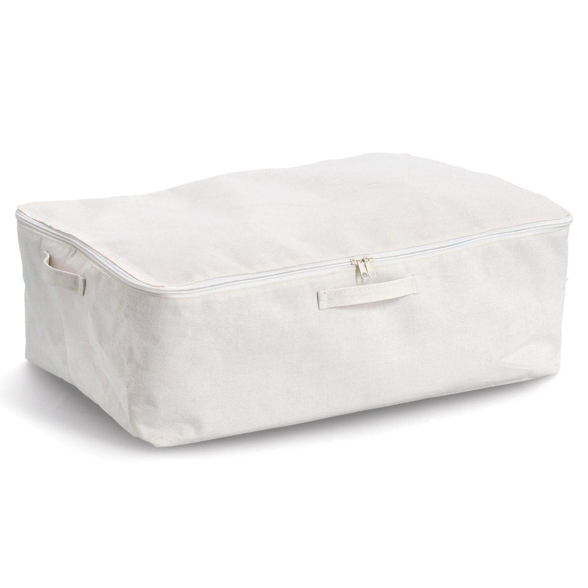 Zeller Present Aufbewahrungsbox »Aufbewahrungsbox, Polyester/Baumwolle, creme« mit Reißverschluss, 2er Set, ca. 38x27x27 cm