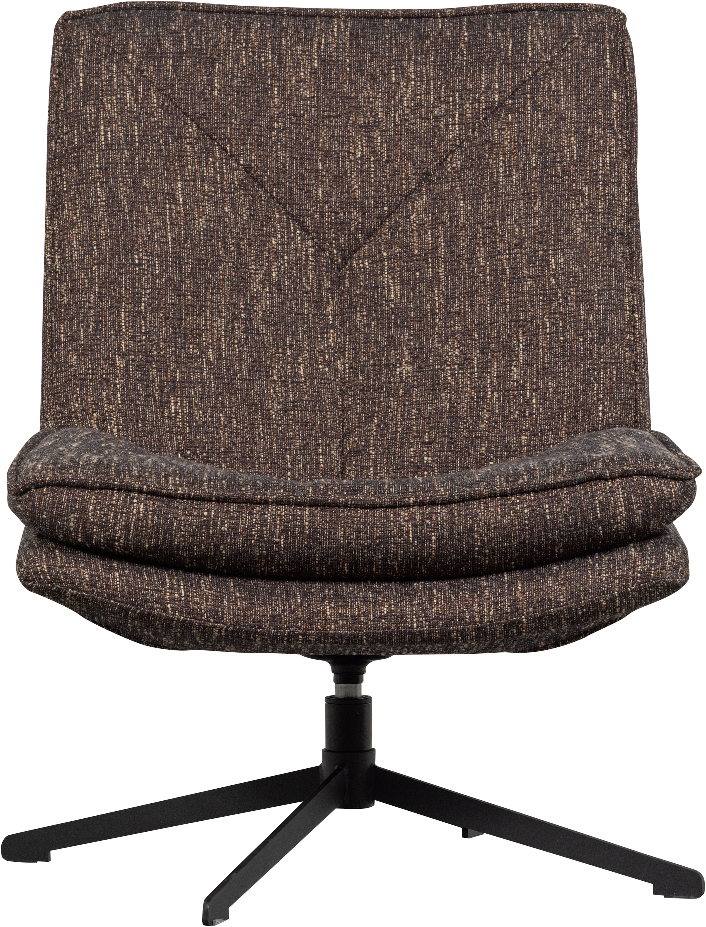 WOOOD Drehsessel »Milaro mit Fling-Melange-Bezug und Drehmechanismus B75 x T94 x H88 cm« Hohe Verschleißfestigkeit, Tragkraft 120 kg, mittlere Sitzhöhe