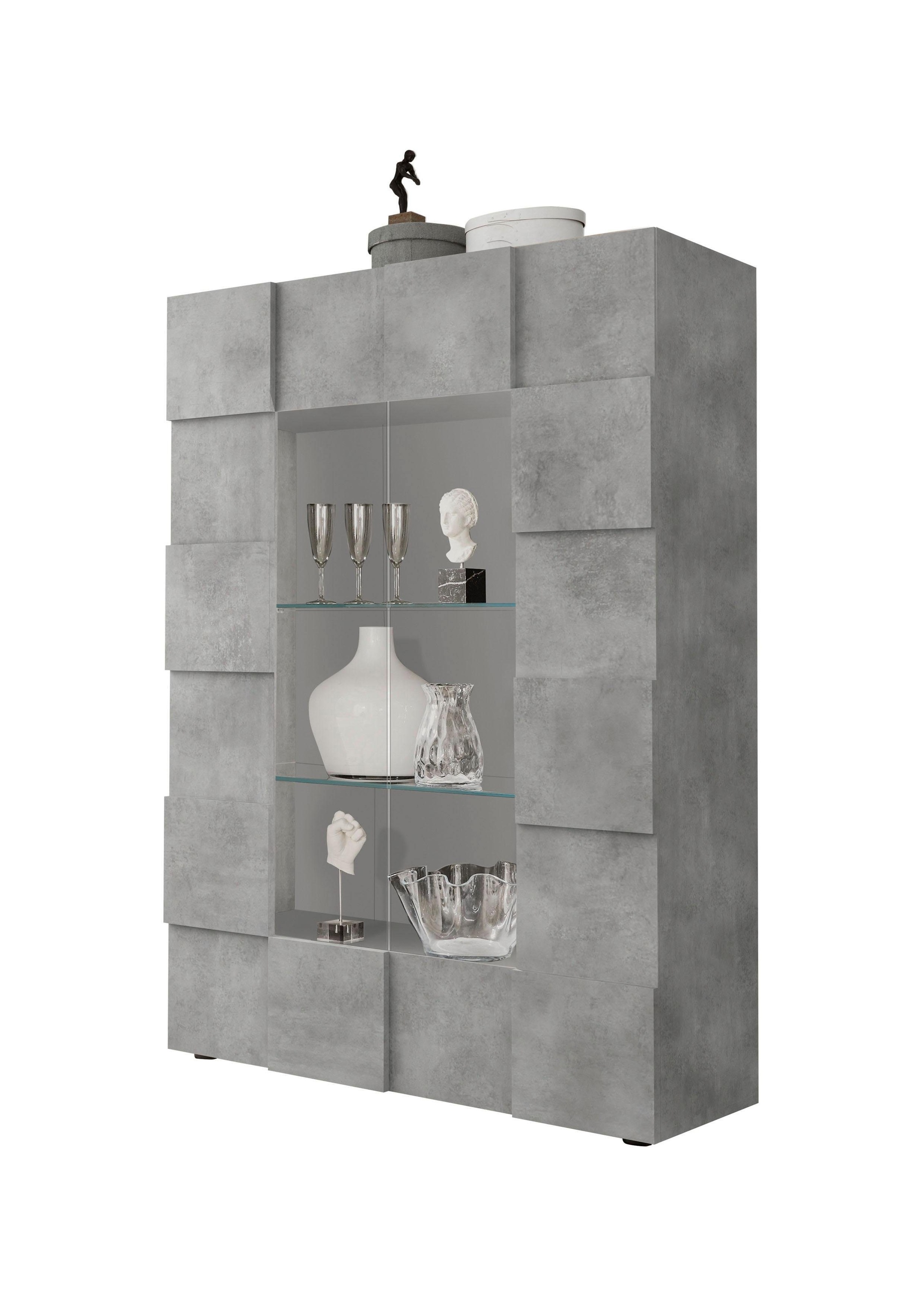 INOSIGN Vitrine Dama Höhe 166 cm, Breite 121 cm, Stauraumvitrine mit 2 Türe günstig online kaufen