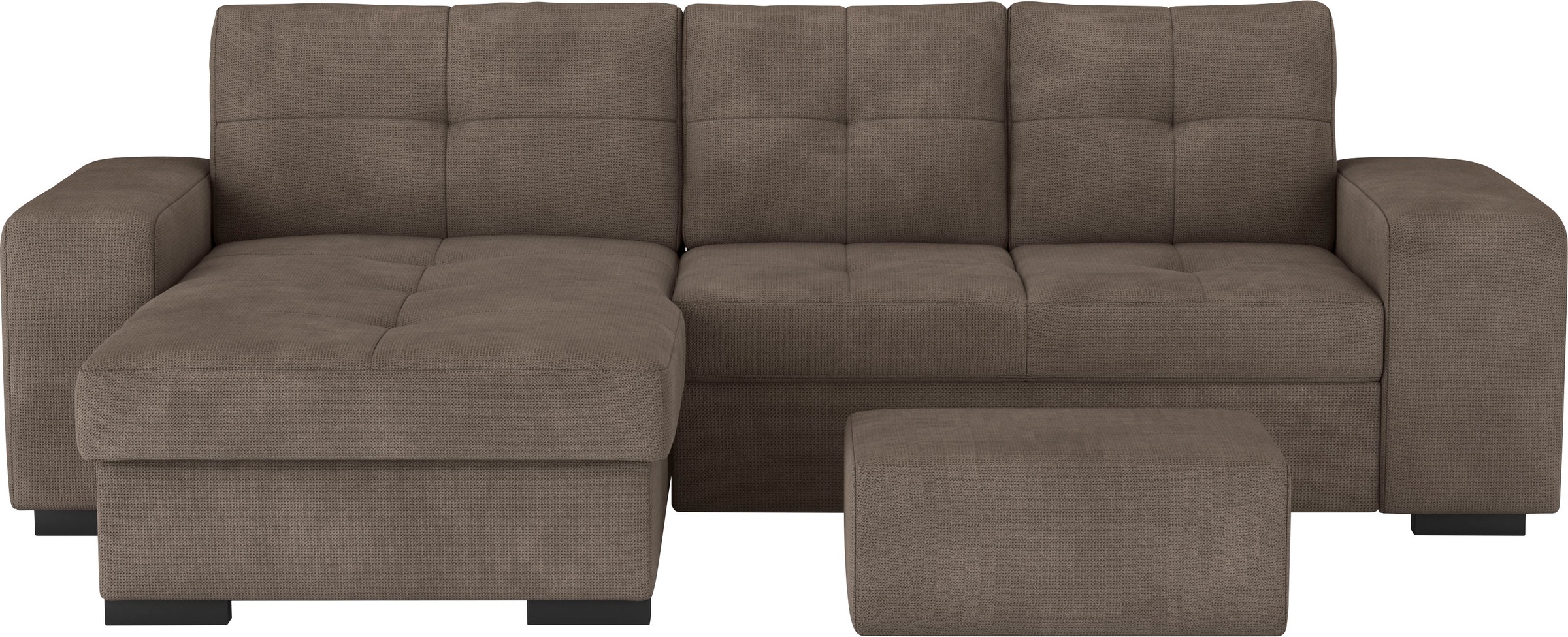 COTTA Ecksofa »Mattina L-Form«, mit Hocker, wahlweise mit Bettfunktion & Bettkasten