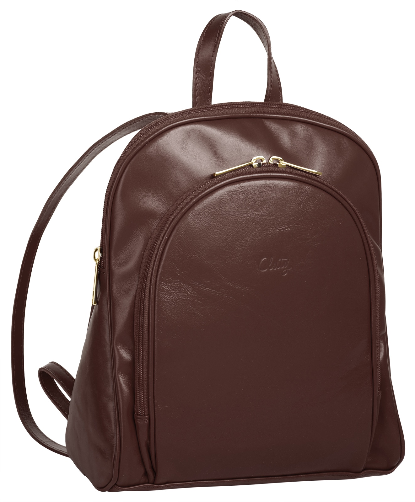 Cluty Cityrucksack, echt Leder, Made in Italy