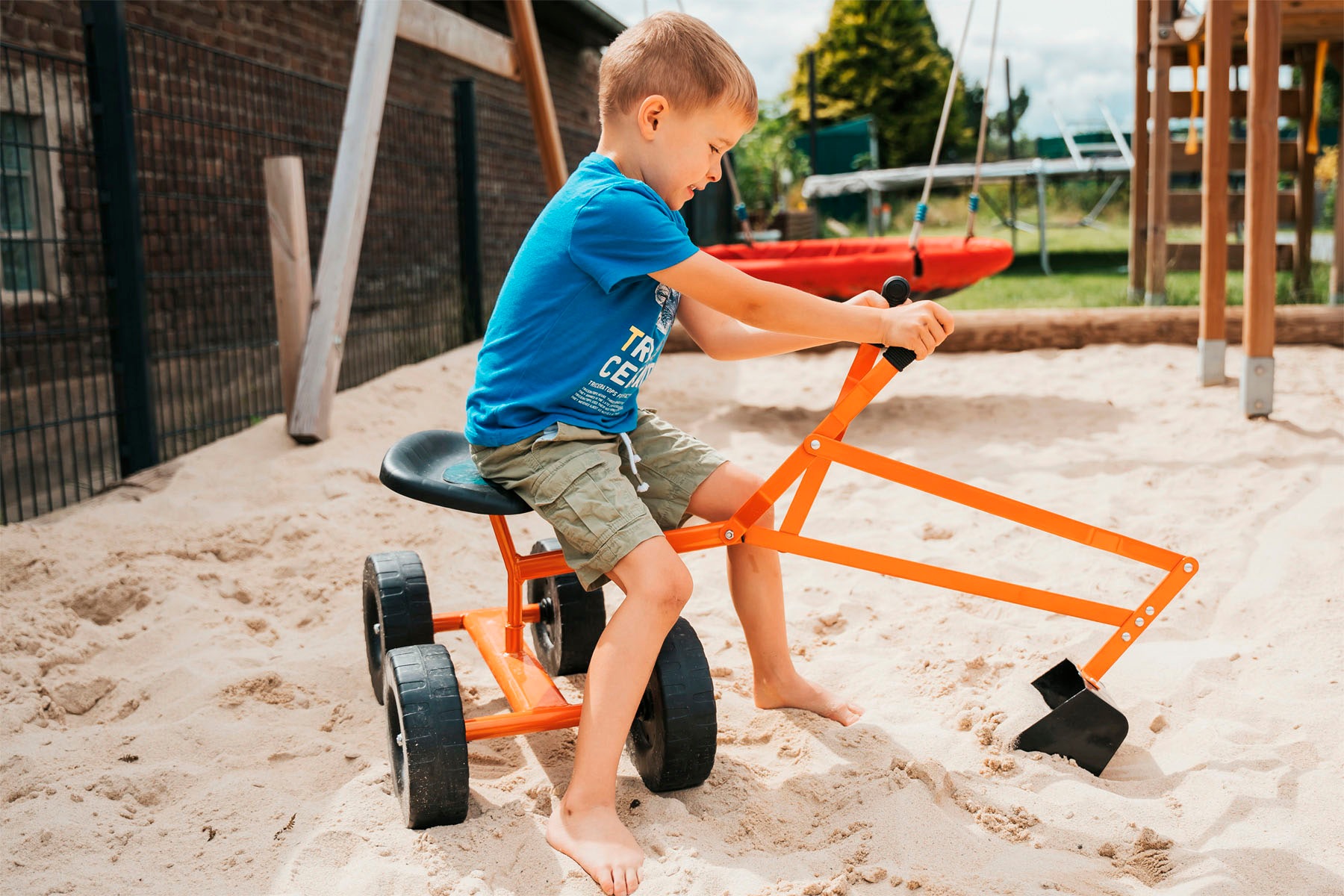Small Foot Spielzeug-Bagger, mit Rädern, zum Sitzen