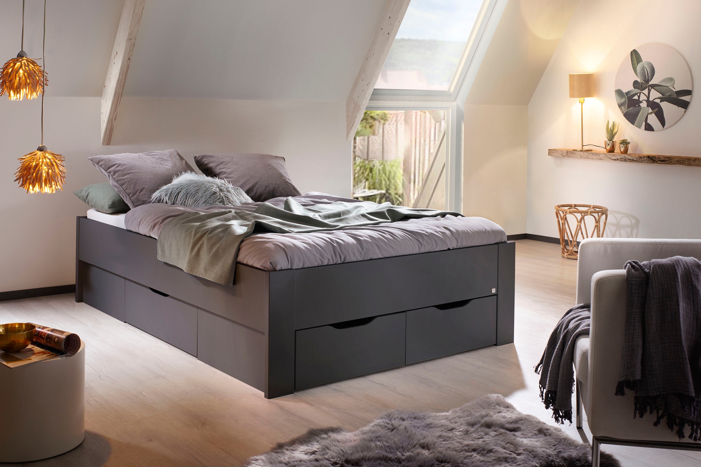 rauch Stauraumbett "Aditio" inklusive Kopfteil und Schubkästen günstig online kaufen