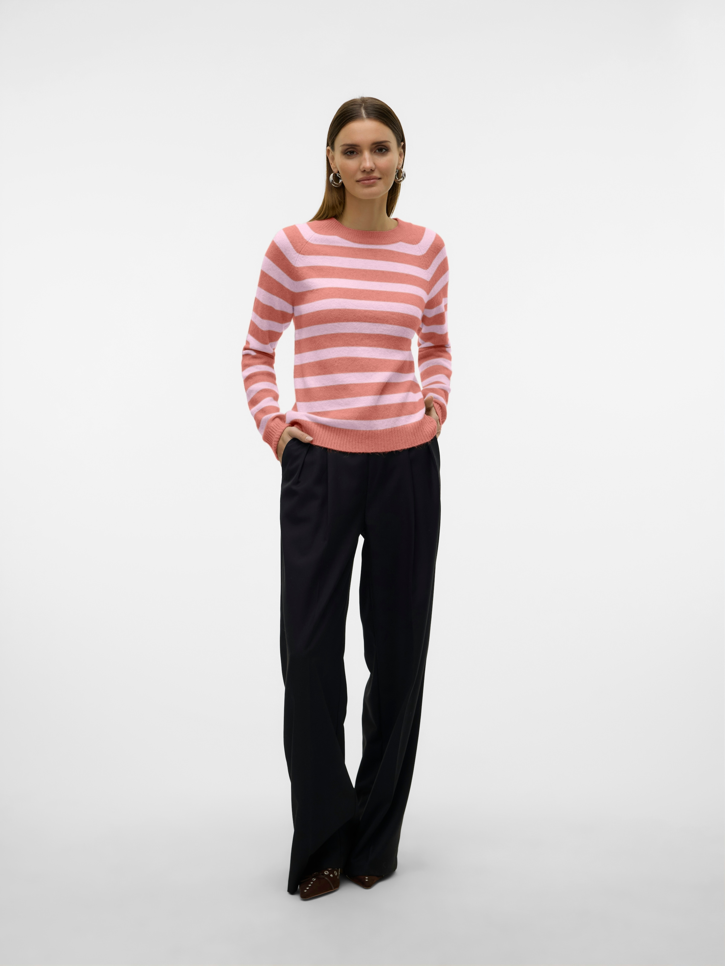 Vero Moda Rundhalspullover »VMDOFFY LS O-NECK BLOUSE GA NOOS«