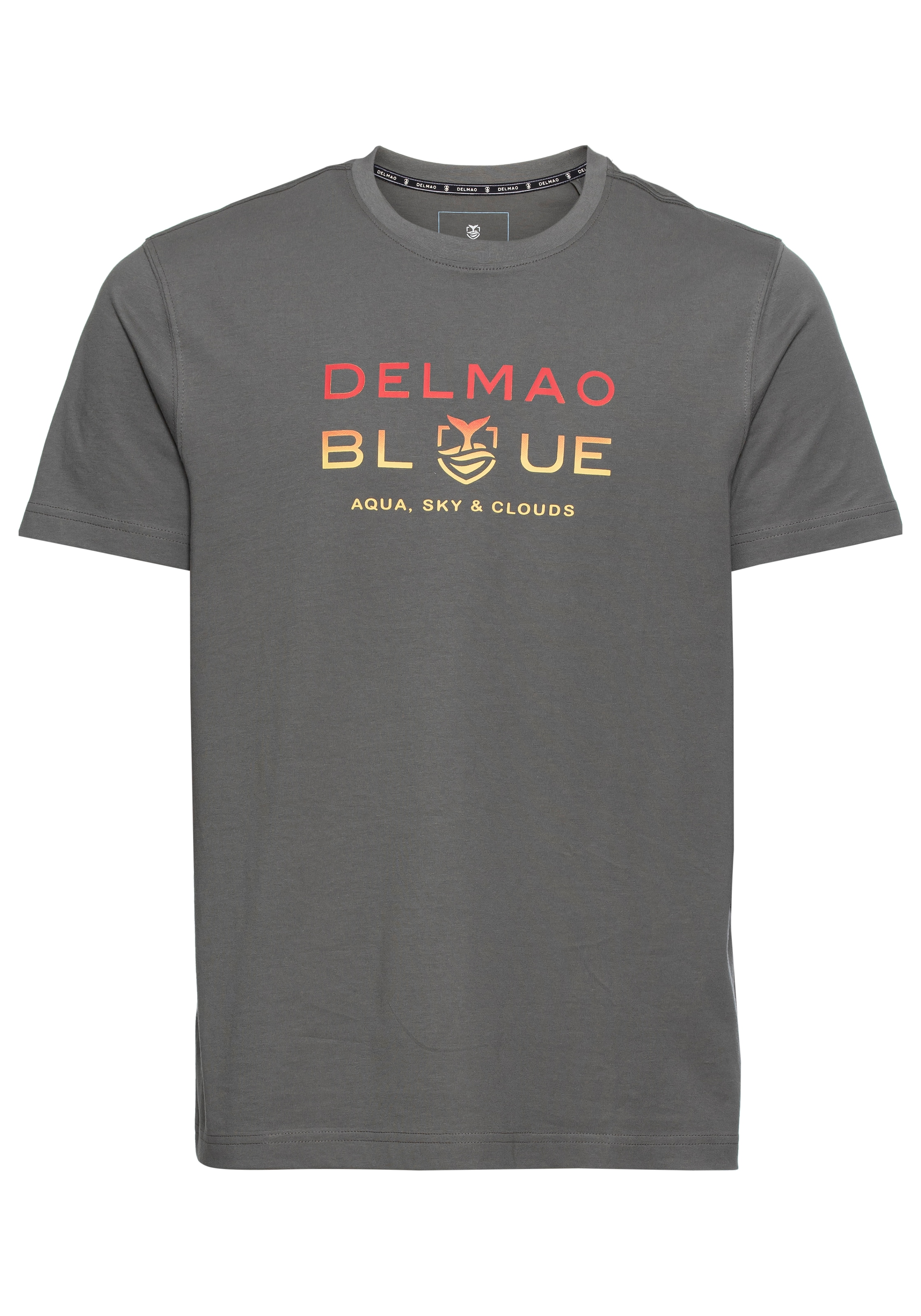 DELMAO T-Shirt, Kurzarm, bedruckt, Rundhals, aus 100% Baumwolle
