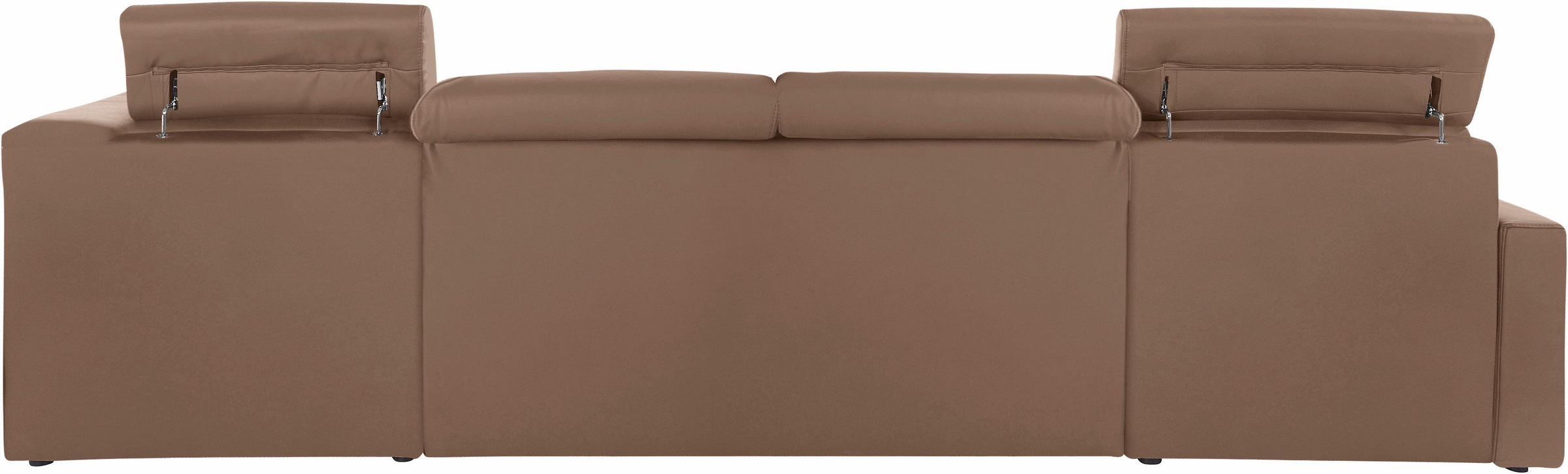 DOMO collection Wohnlandschaft »Ava moderne Sitzheftung mit toller Doppelnaht, komfortabel, U-Form«, mit Federkern, wahlweise mit Kopfteilverstellungen