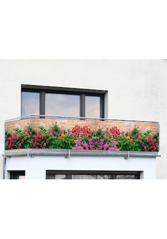 Maximex Balkonsichtschutz »Mauer-Blumen«