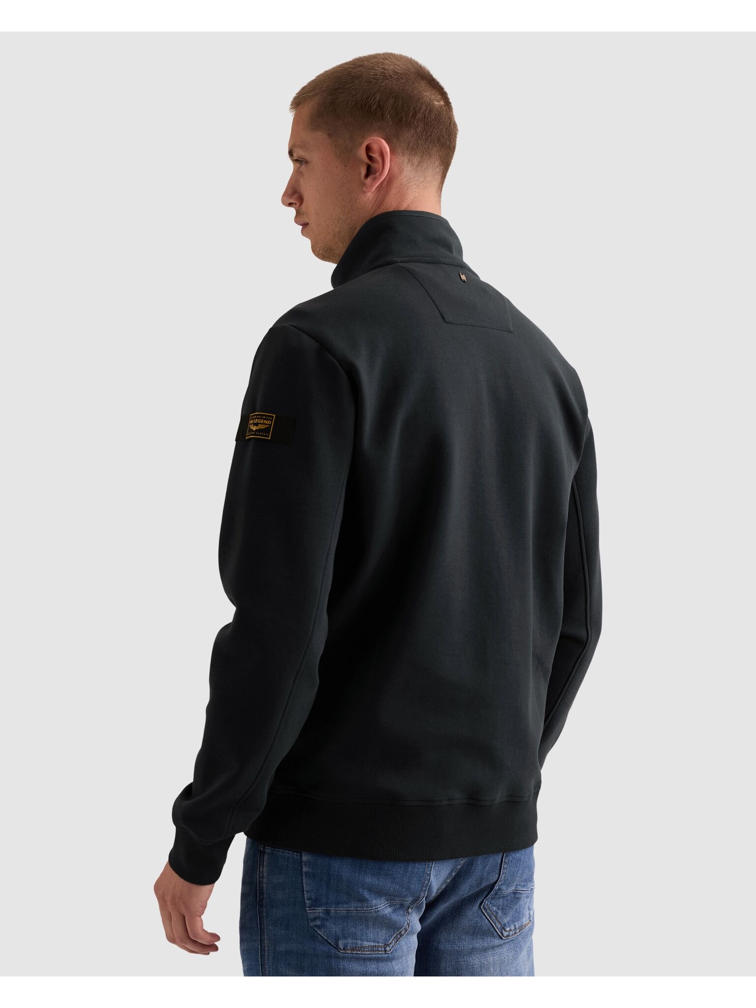 PME LEGEND Sweatjacke Seitliche Reißverschlusstaschen, vordere Passe mit dezenten Ziernähten