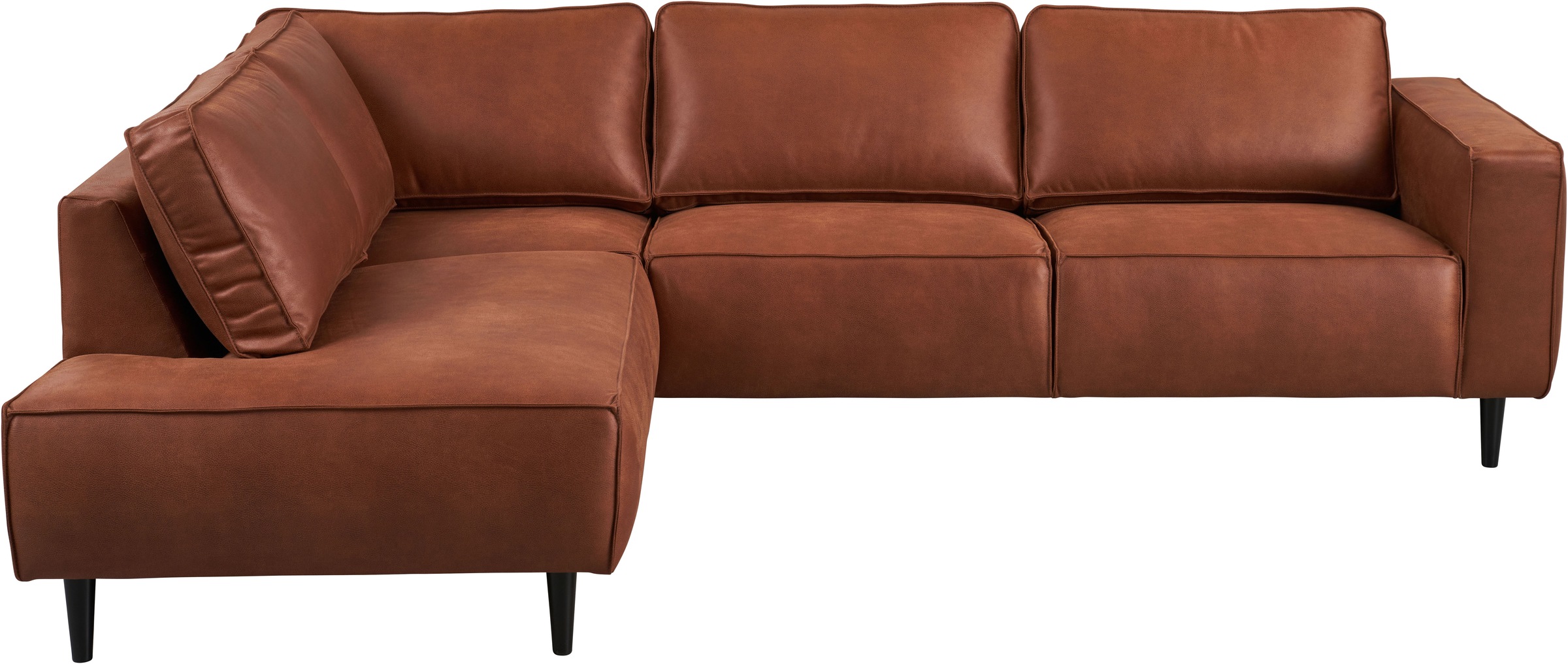 Places of Style Ecksofa »Fumone, Lederoptik oder Soft-Touch Chenille«, Brei günstig online kaufen