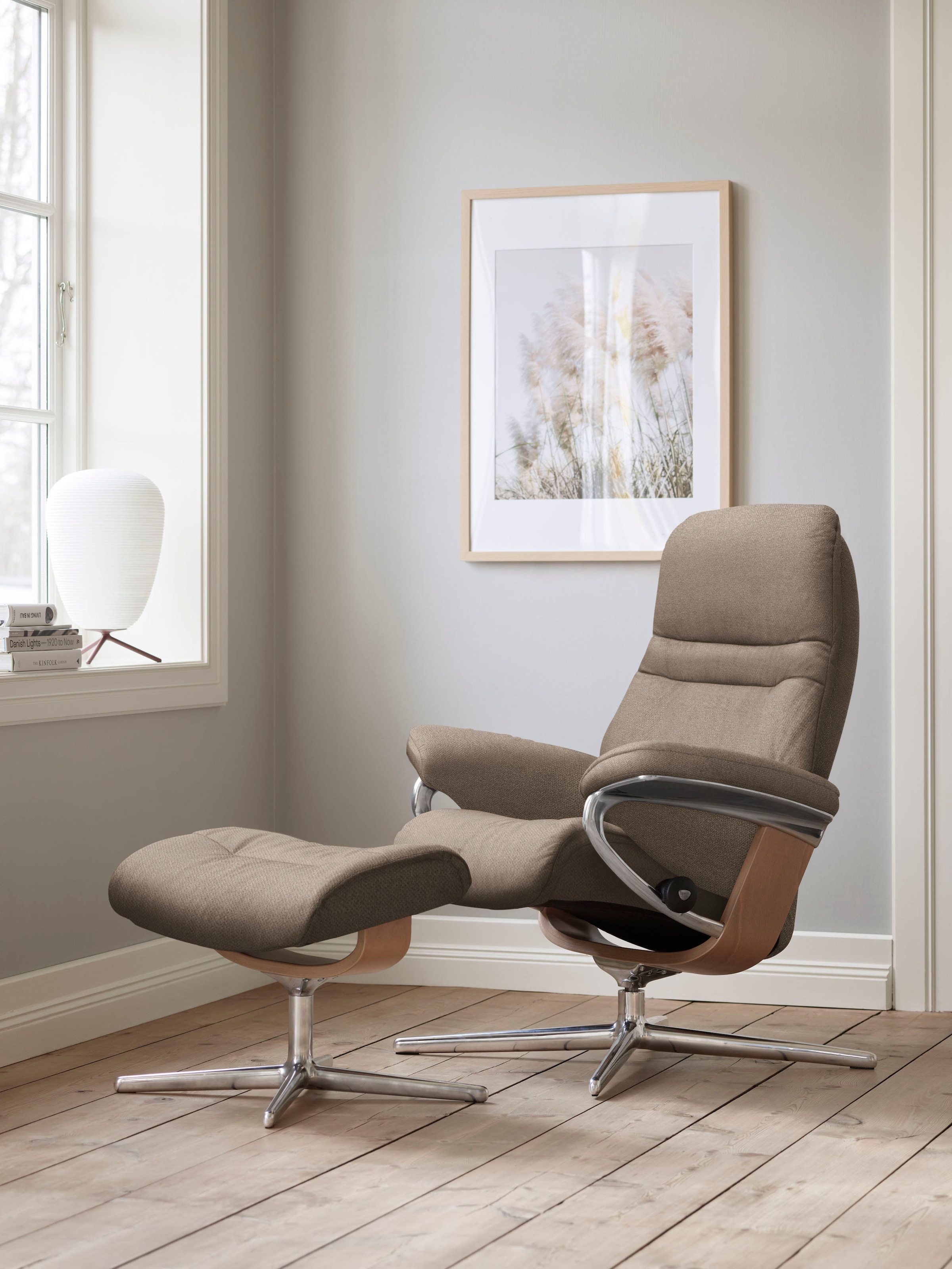 Stressless® Relaxsessel »Sunrise«, mit Cross Base, Größe S, M & L, Holzakze günstig online kaufen
