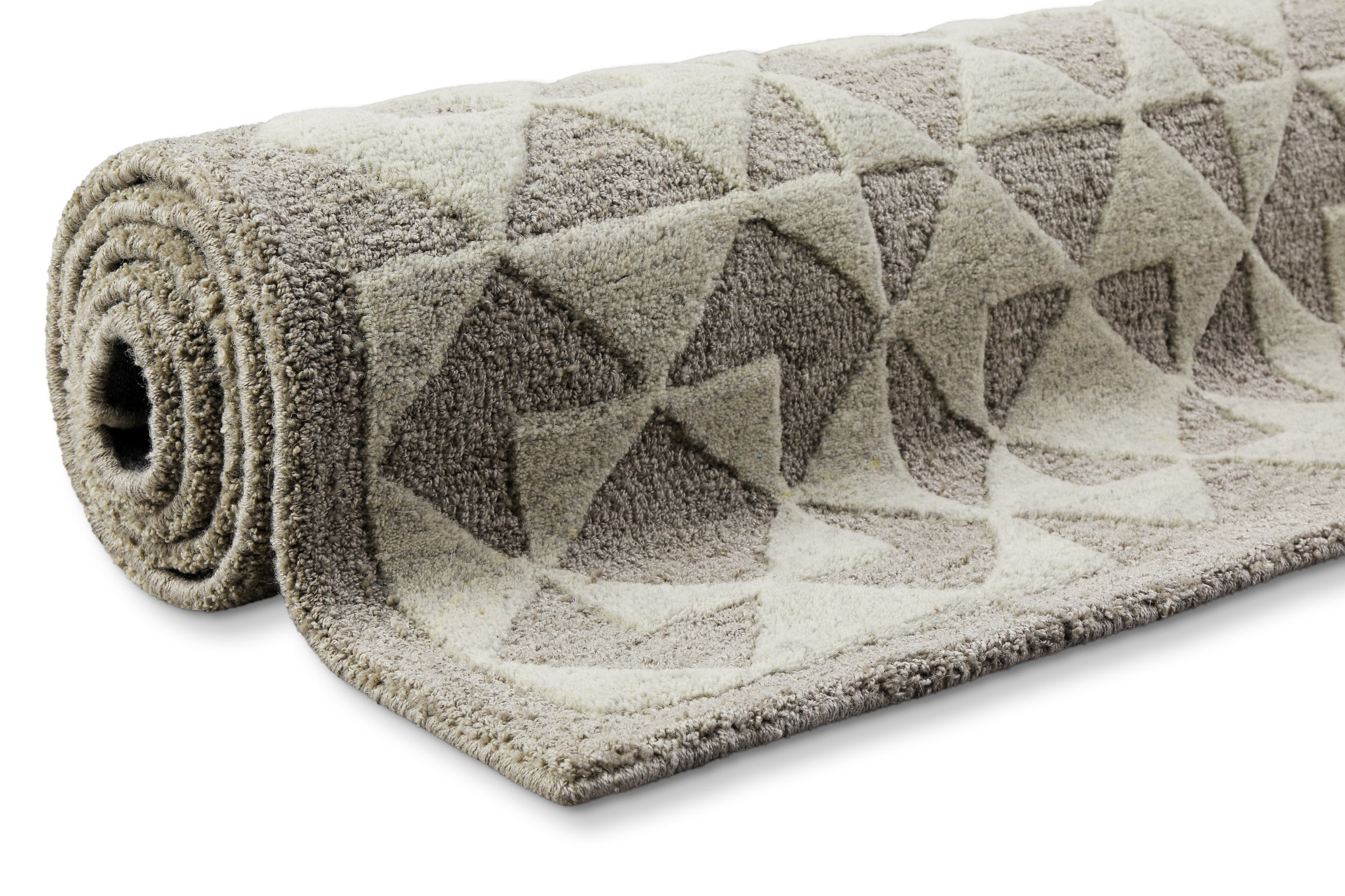 Wecon home Teppich »Downtown«, rechteckig, 10 mm Höhe, handgefertigt, pflegeleicht, Fasermix, Wohnzimmer, Schlafzimmer