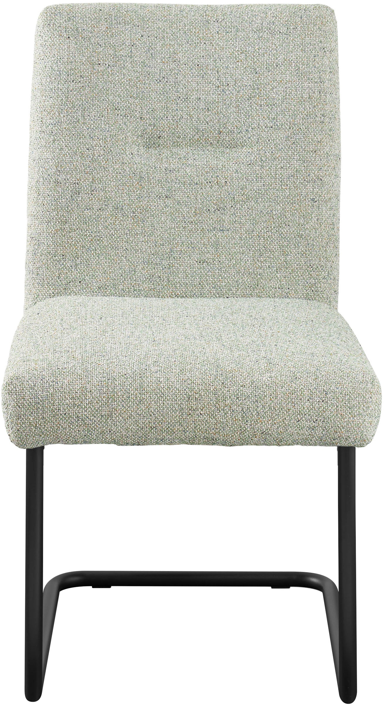 set one by Musterring Esszimmerstuhl »Tracy«, Webstoff, 2er-Set, Freischwingergestell schwarz, Sitz aus Webstoff, B52 x T65 cm