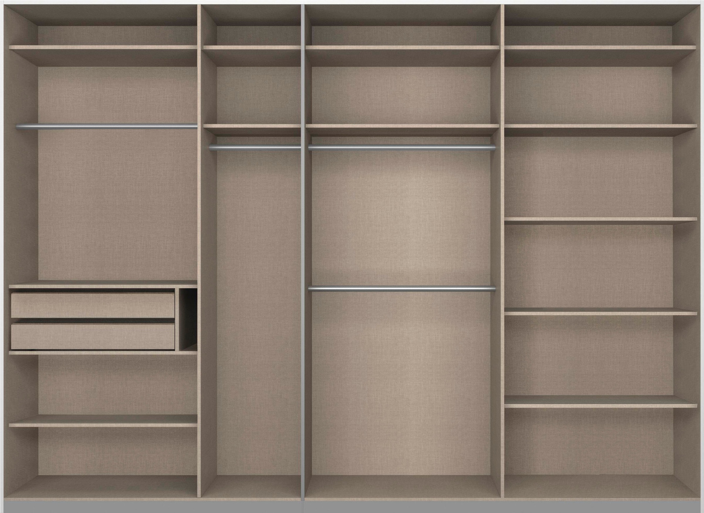 rauch Schwebetürenschrank »Kepan«, mit umfangreicher Innenausstattung und Passepartout
