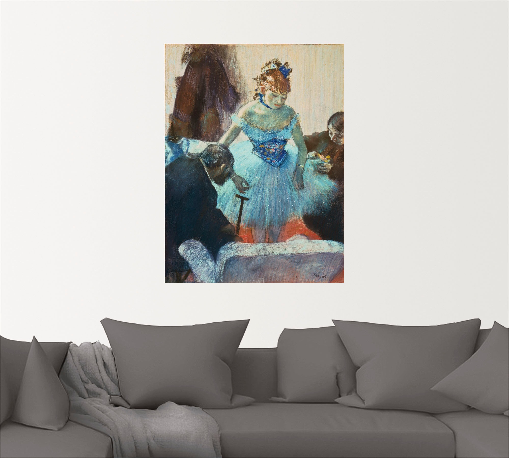 Artland Wandbild »Tänzerin in der Garderobe.«, Frau, (1 St.), als Leinwandbild, Wandaufkleber oder Poster in versch. Größen