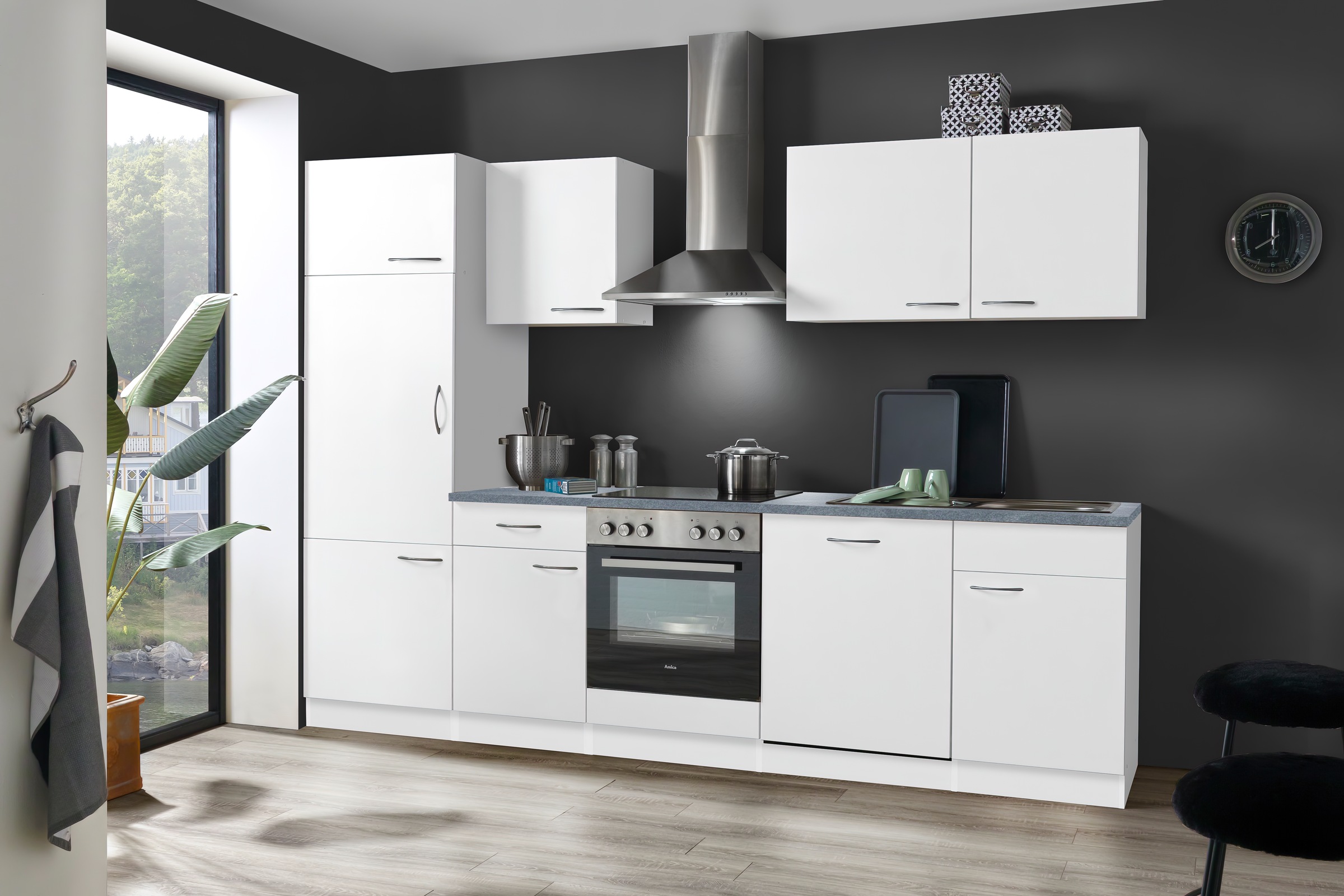 wiho Küchen Küche »Kiel«, Breite 280 cm günstig online kaufen