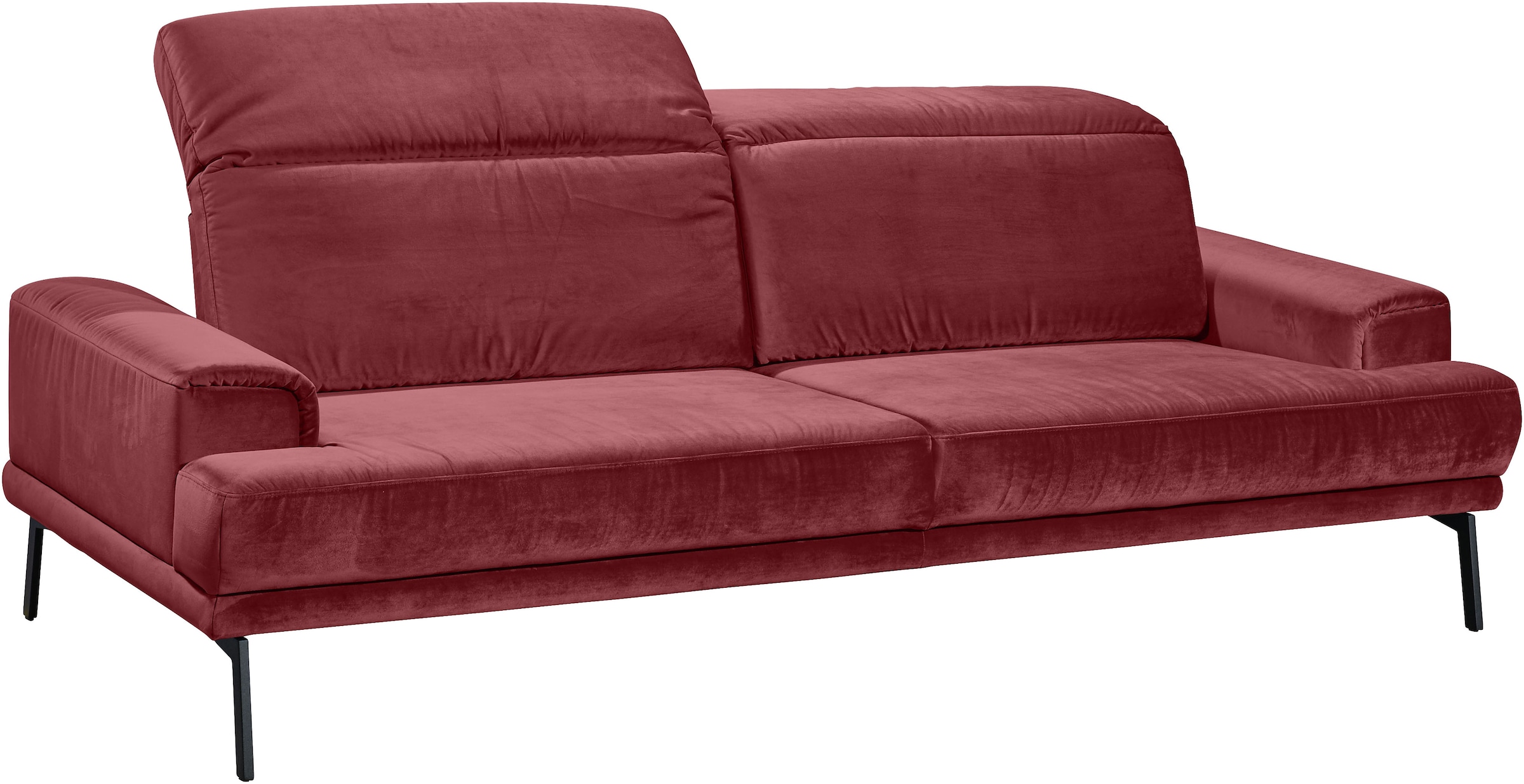Musterring 3-Sitzer »MR 4580«, inkl. Kopf- und Sitztiefenverstellung, Fuß schwarz, B228 x T103 cm