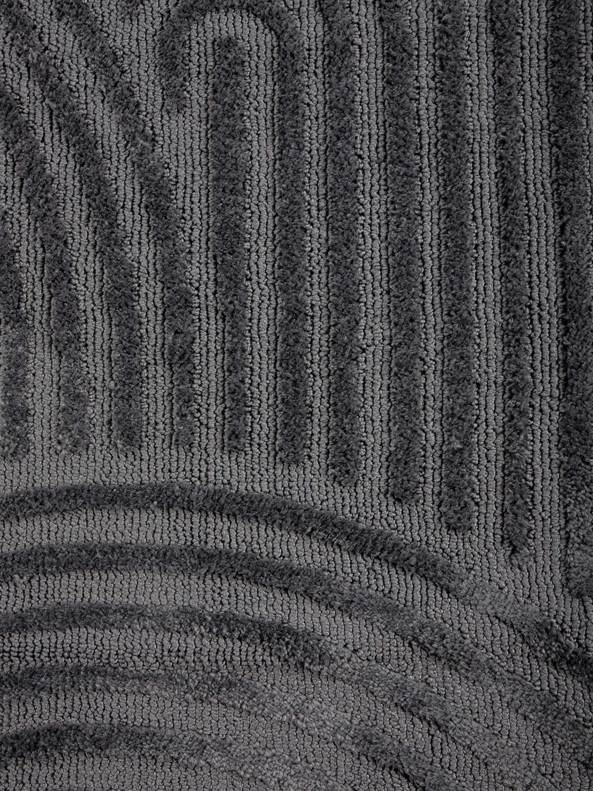 carpetfine Teppich »Holly Zen 1«, rund, 12 mm Höhe, Hoch-Tief-Effekt, geometrisch, Zeitloses Design, dekoratives Highlight