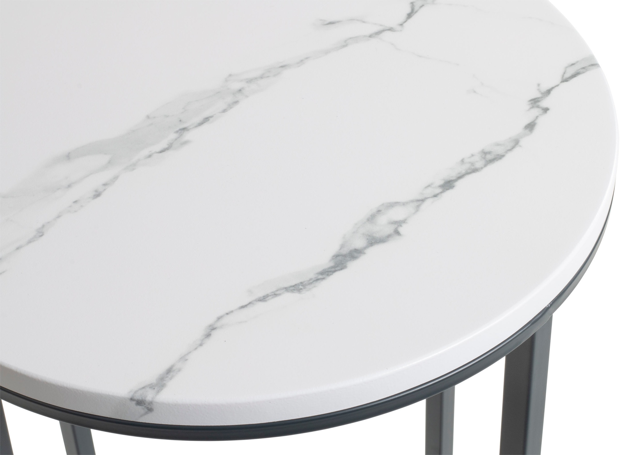 HAKU Beistelltisch »Sofatisch, Wohnzimmertisch« 1 Stk. tlg. rund - aus Metall Anthrazit - Ø/H 39/53 cm