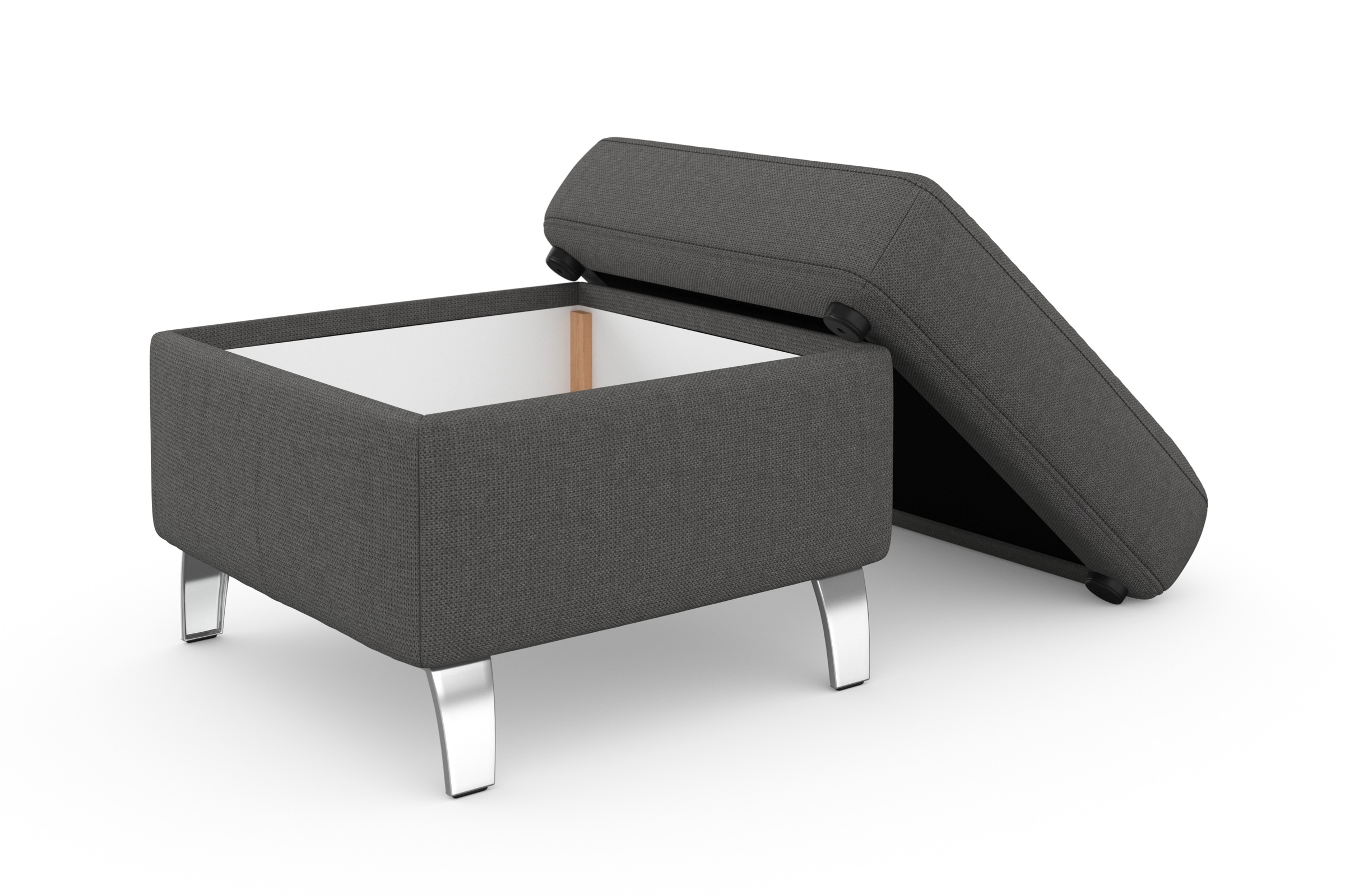 sit&more Stauraumhocker »Visby«, auch erhältlich in dem mit Wasser zu reinigendem "Soft clean" Bezug