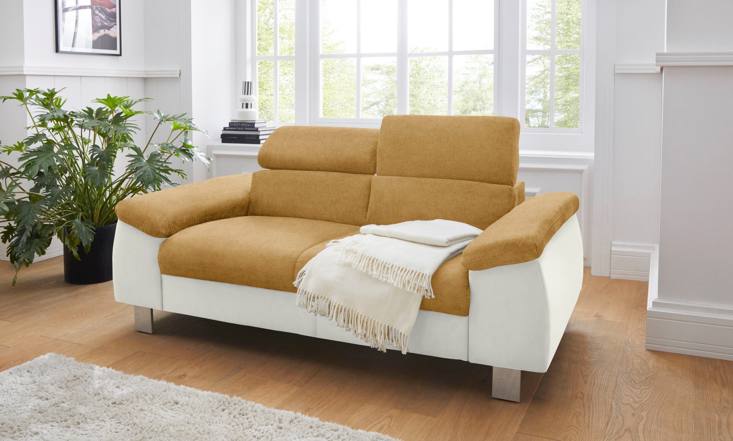 COTTA Polstergarnitur »Komaris«, (Set), Set bestehend aus: 2-Sitzer mit Kop günstig online kaufen