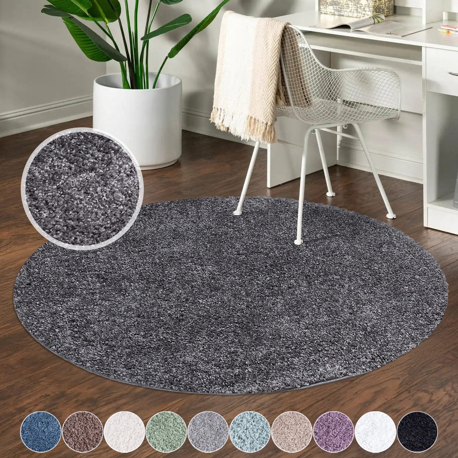 Carpet City Hochflor-Teppich »City Shaggy«, rund, 30 mm Höhe, Teppich Langf günstig online kaufen
