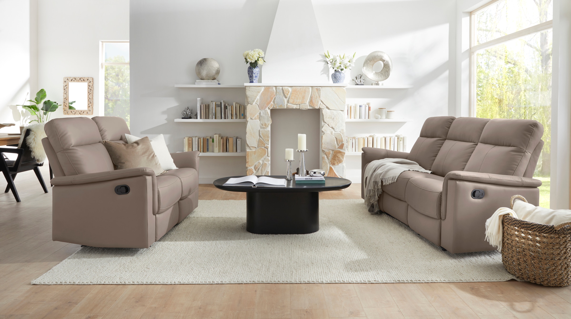 Home affaire 2-Sitzer »Southbrook«, mit manueller und elektrischer Relaxfunktion