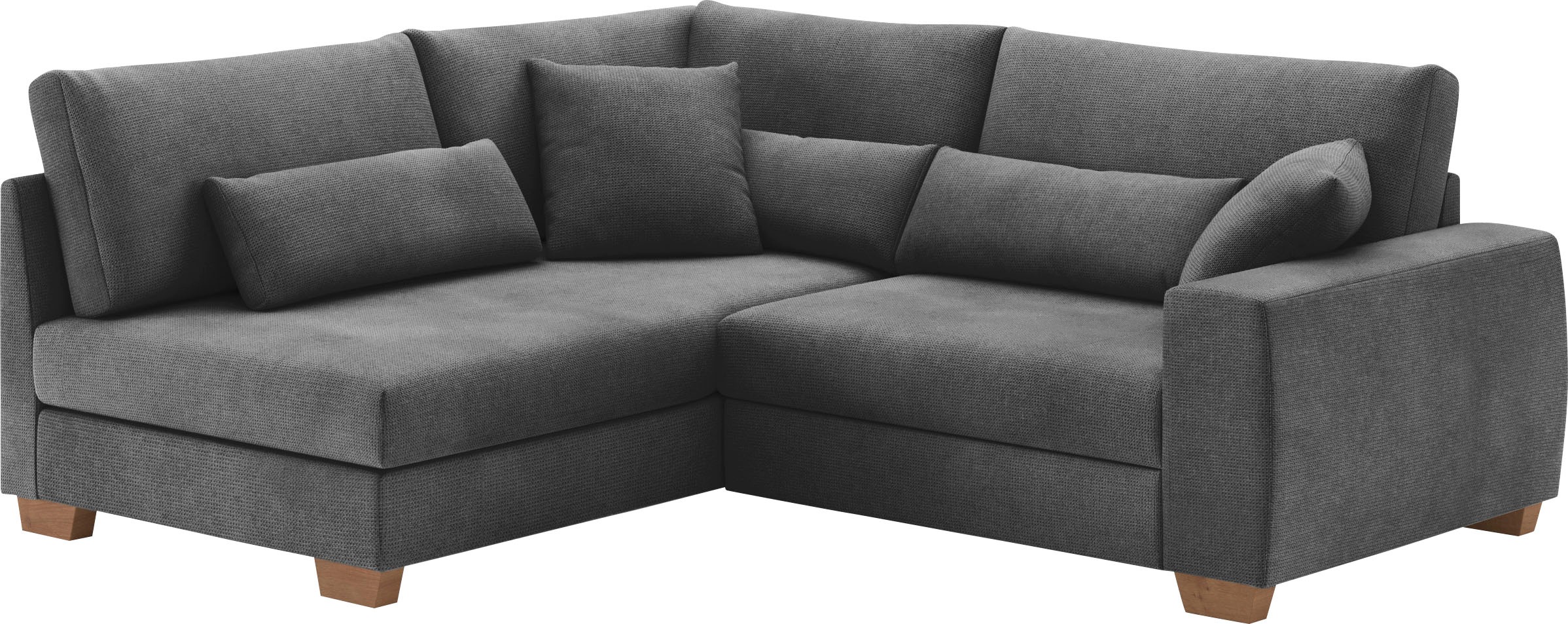 Mr. Couch Ecksofa »Hilla L-Form«, Mit Federkern, wahlweise mit Bettfunktion und Taschenfederkern