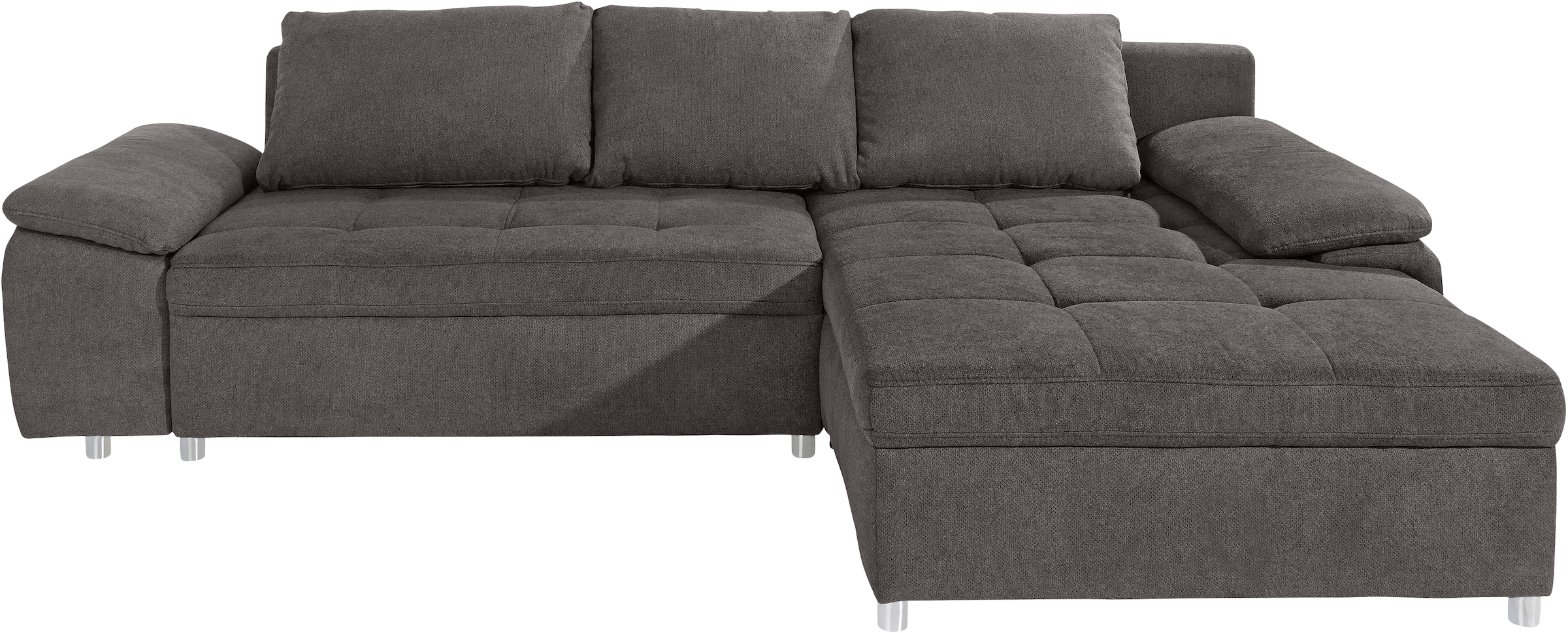 sit&more Ecksofa Labene, wahlweise mit Bettfunktion und Bettkasten, inkl. Rückenkissen