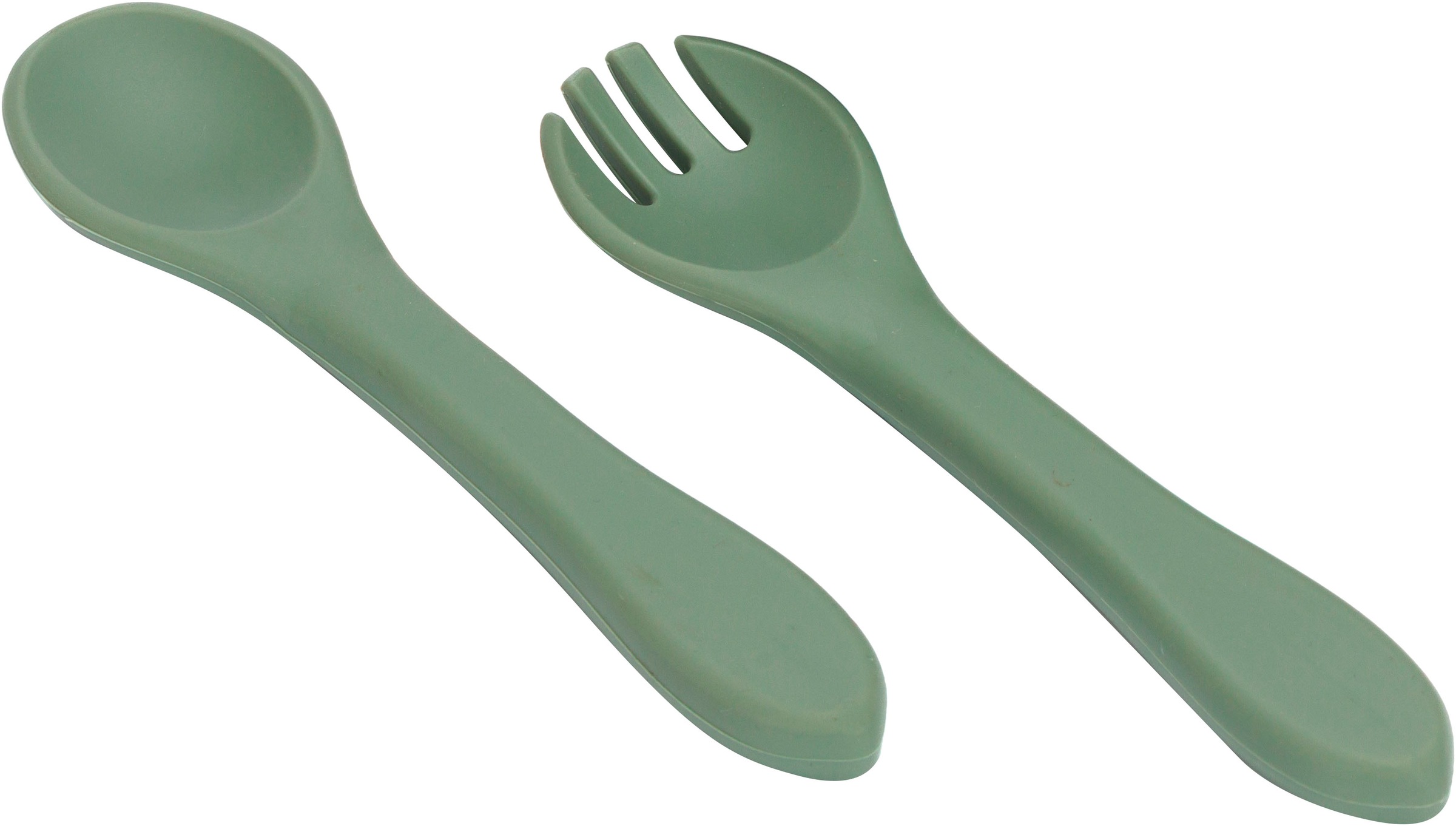 Fillikid Kindergeschirr-Set »Silikonset«, (Set, 4 tlg.), inkluisve Lätzchen