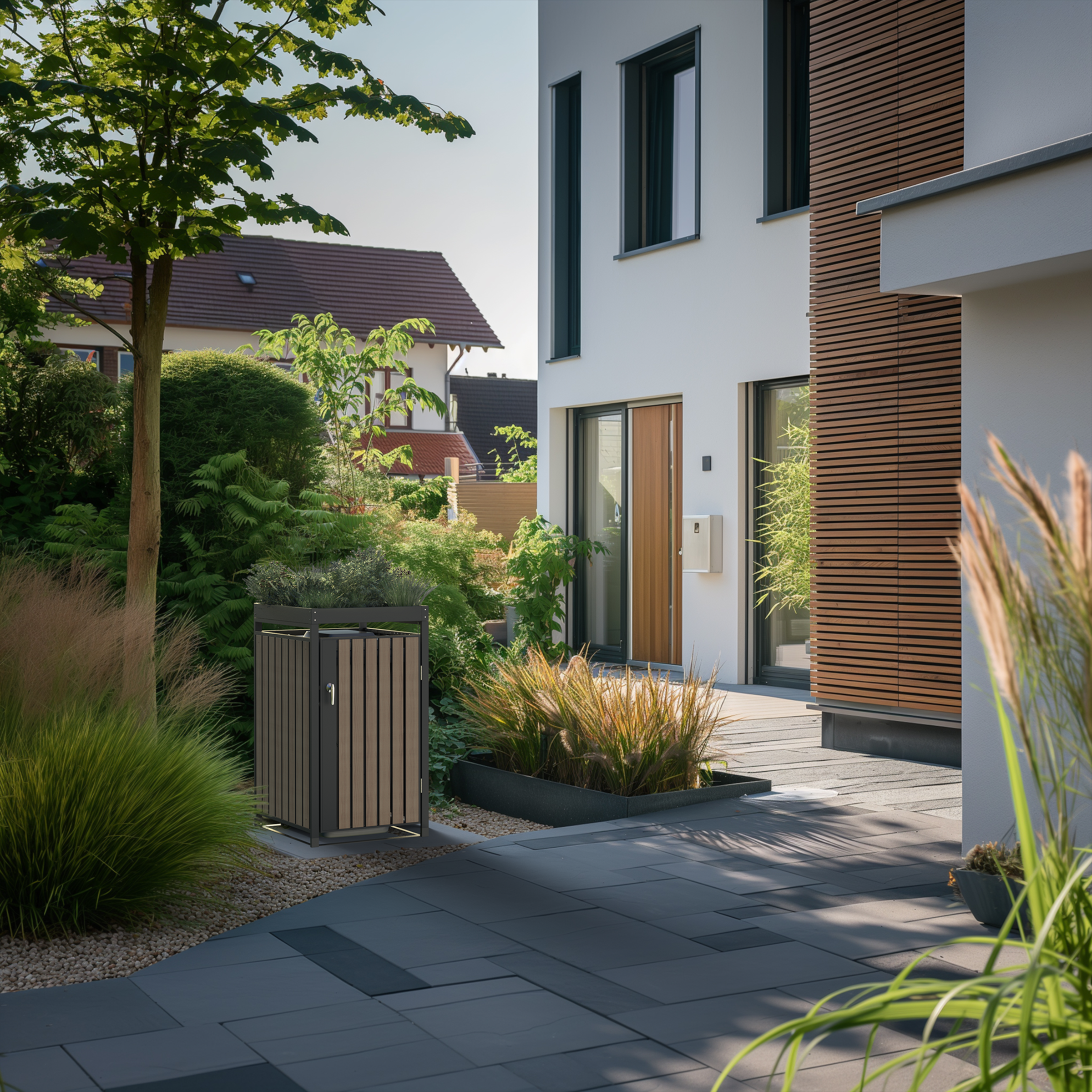 WESTMANN Mülltonnenbox »Planta«, Platz für 1 Mülltonnen je 240 L, BxHxT: 68x84x124,5 cm