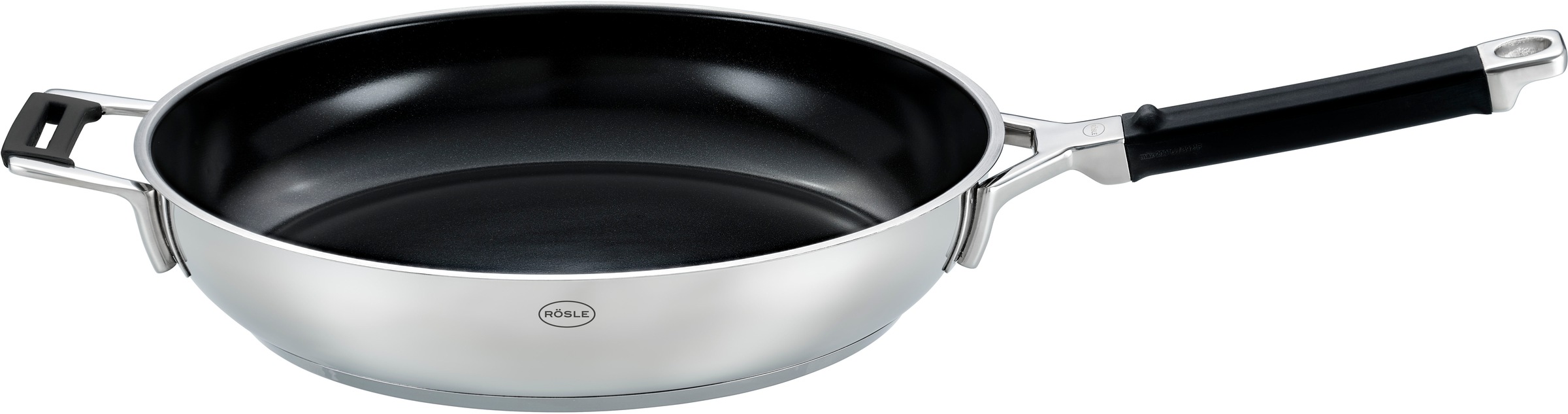 RÖSLE Bratpfanne »SILENCE PRO CeraPlus« Edelstahl 18/10 1 Stk. tlg. natürli günstig online kaufen