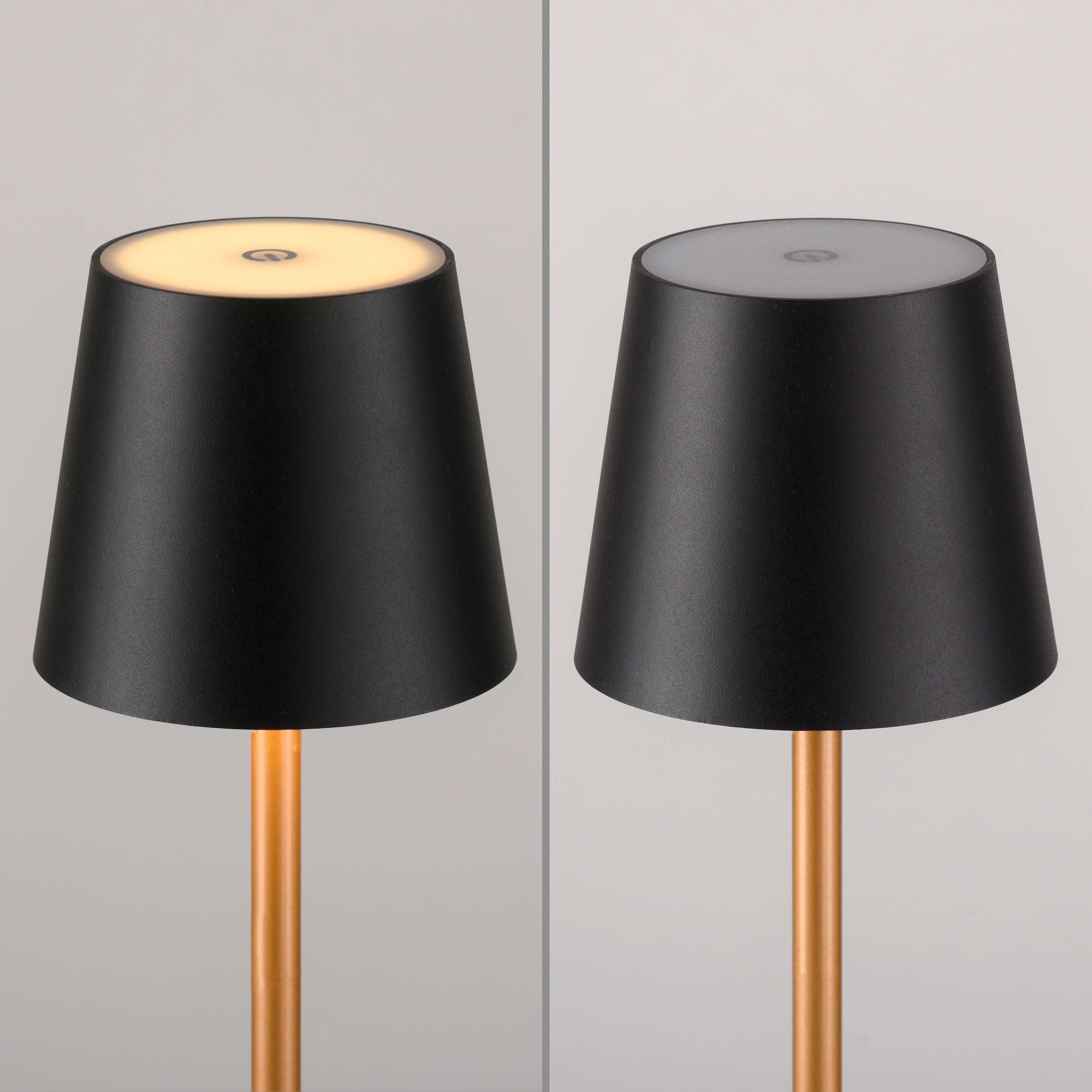 JUST LIGHT LED Tischleuchte »EURIA, 2er Set« LED-Board 2 Stk. Warmweiß LED Akku Tischlampe