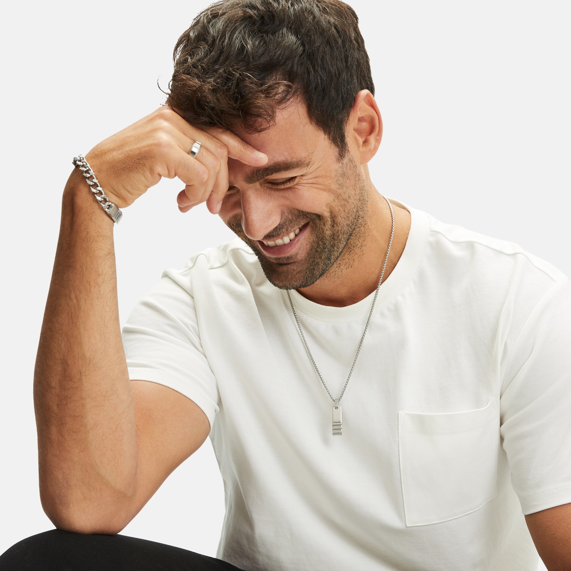 FYNCH-HATTON Armband »Schmuck Geschenk Edelstahl Armkette Curb Chain«