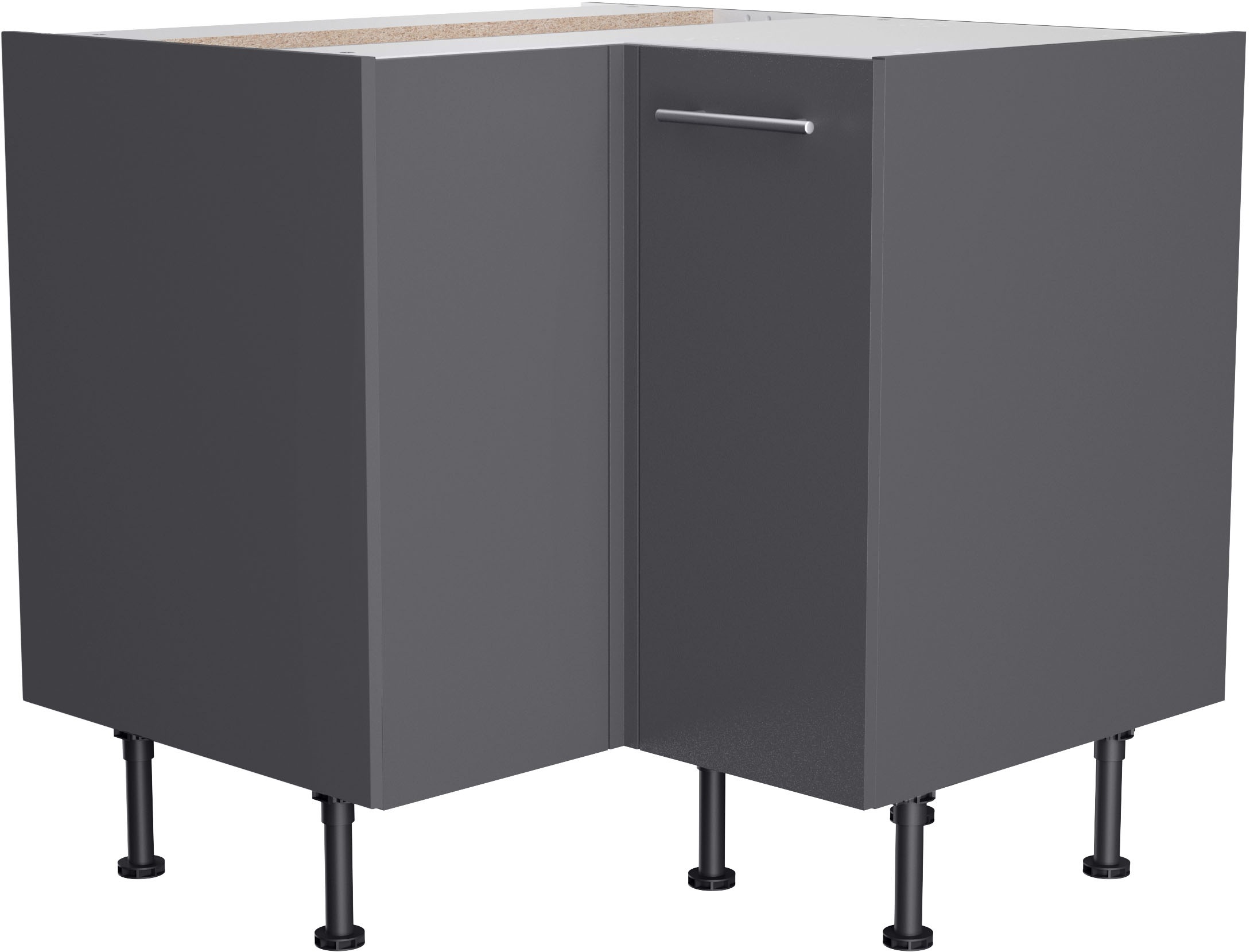 KOCHSTATION Eckunterschrank »KS-Bern2«, Breite 90 x 90 cm, 1 Tür, 1 Einlegeboden