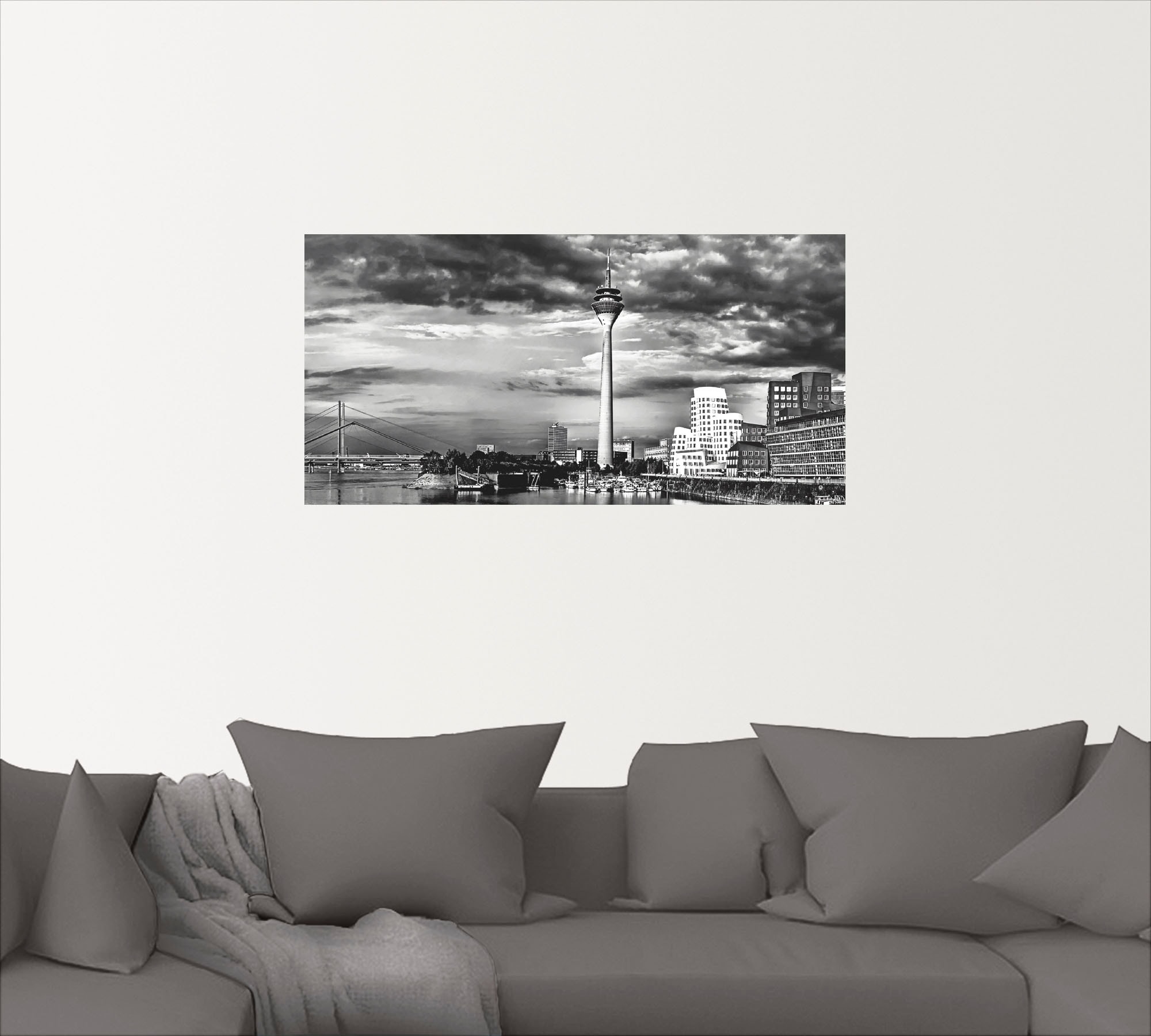 Artland Wandbild »Düsseldorf Collage Skyline 10«, Deutschland, (1 St.), als günstig online kaufen