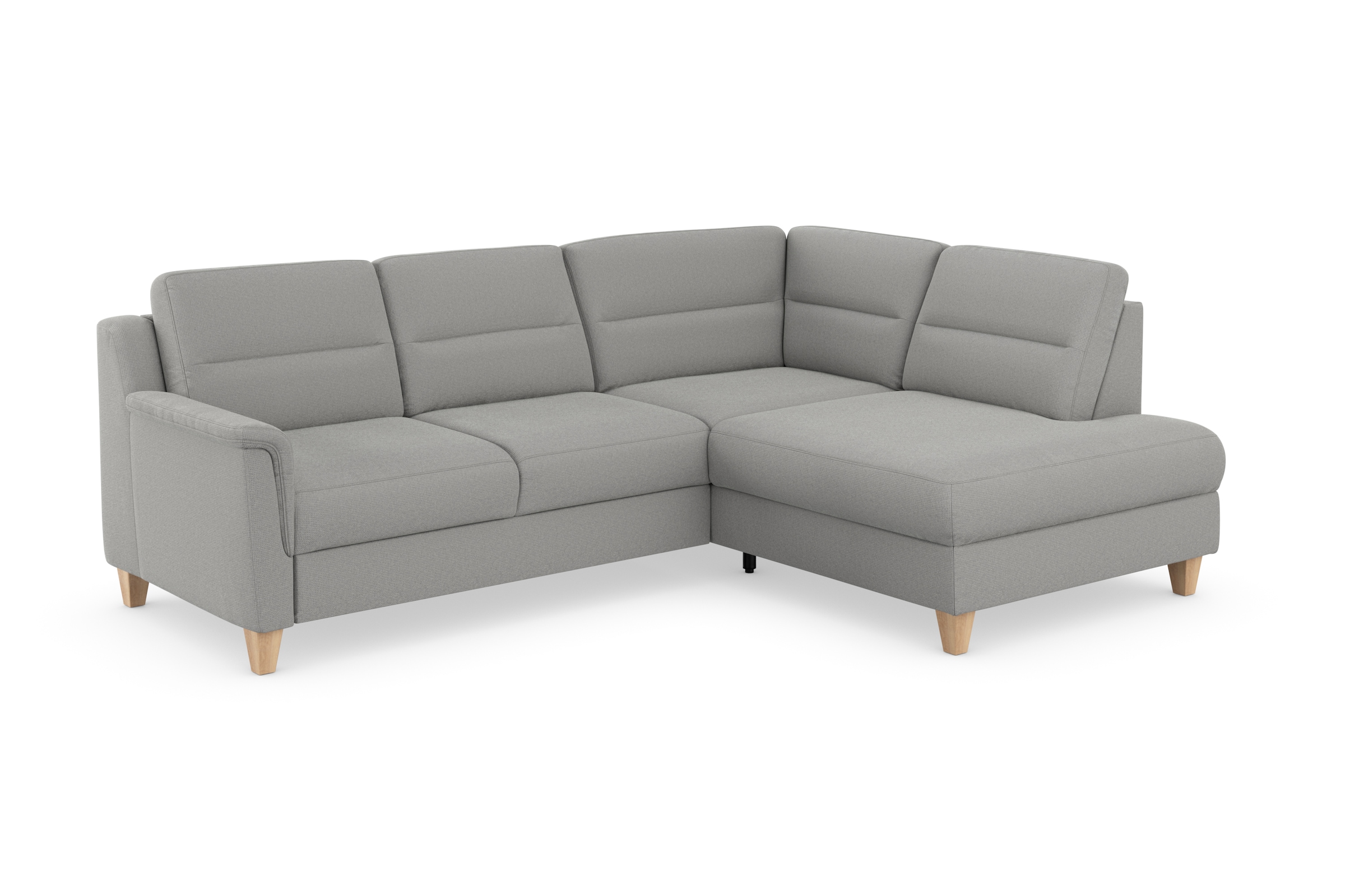 sit&more Ecksofa »Farö L-Form«, inklusive Federkern, wahlweise mit Bettfunktion und Bettkasten