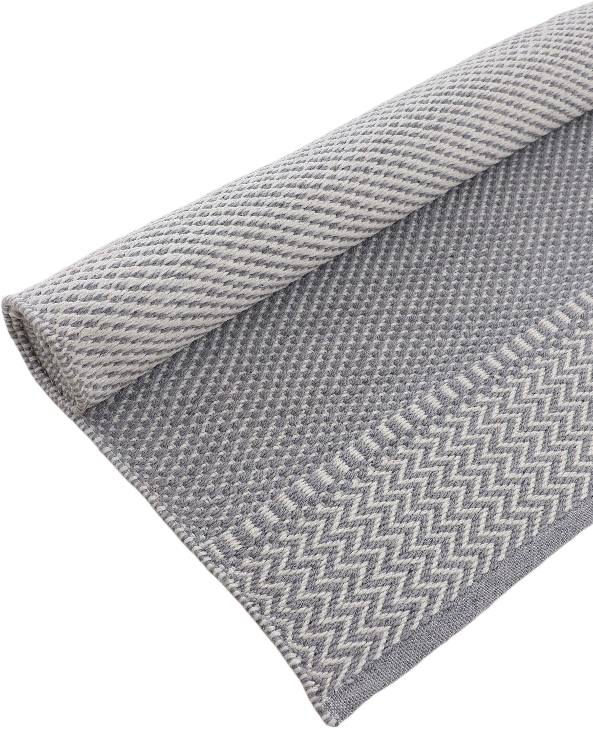 carpetfine Teppich »Frida 205«, 7 mm Höhe, Wendeteppich, 100% recyceltem Material (PET), Flachgewebe, Sisal Optik, Pflegeleicht und Robust, In- und Outdoor geeignet, Wetterfest und UV-beständig für Balkon, Terrasse, Garten, Wohn- und Schlafzimmer