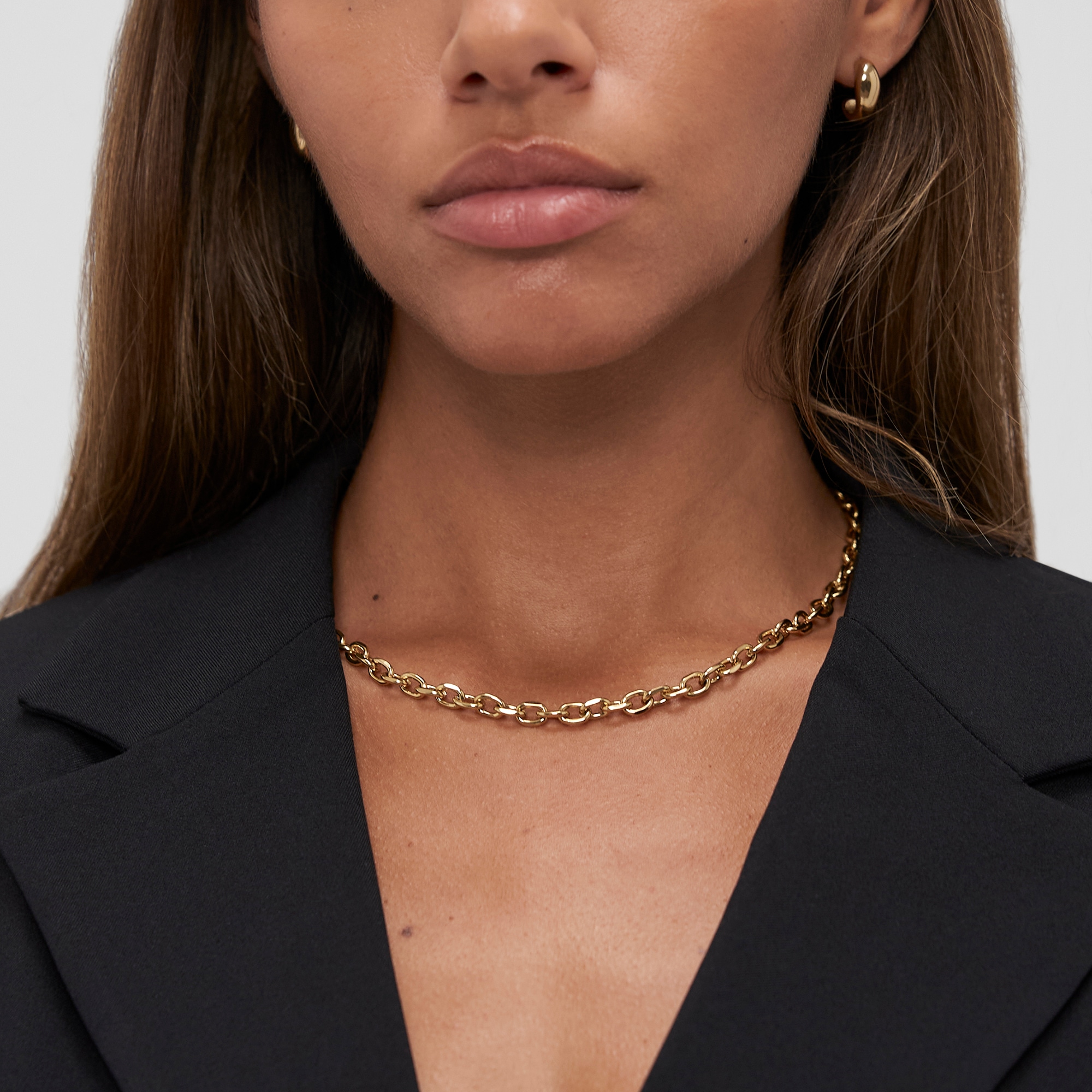 Copenhagen Studios Edelstahlkette »Schmuck Geschenk Halskette Basic Chunky«