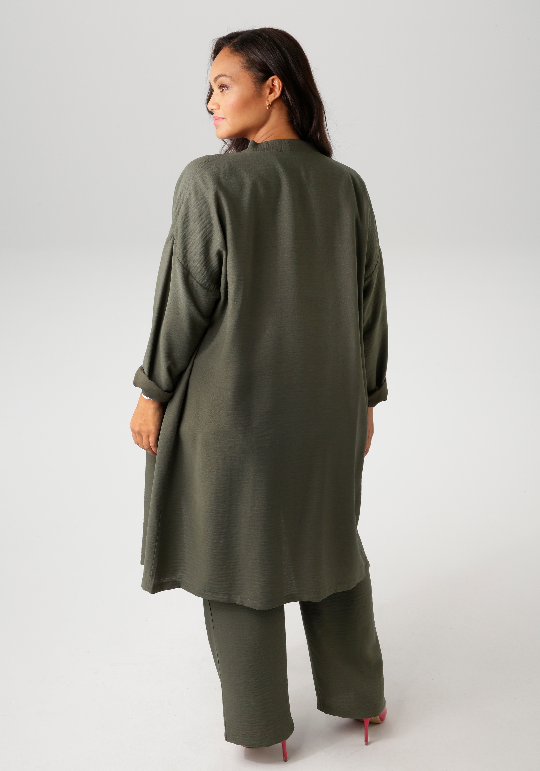 Aniston PLUS Langjacke aus strukturierter Ware